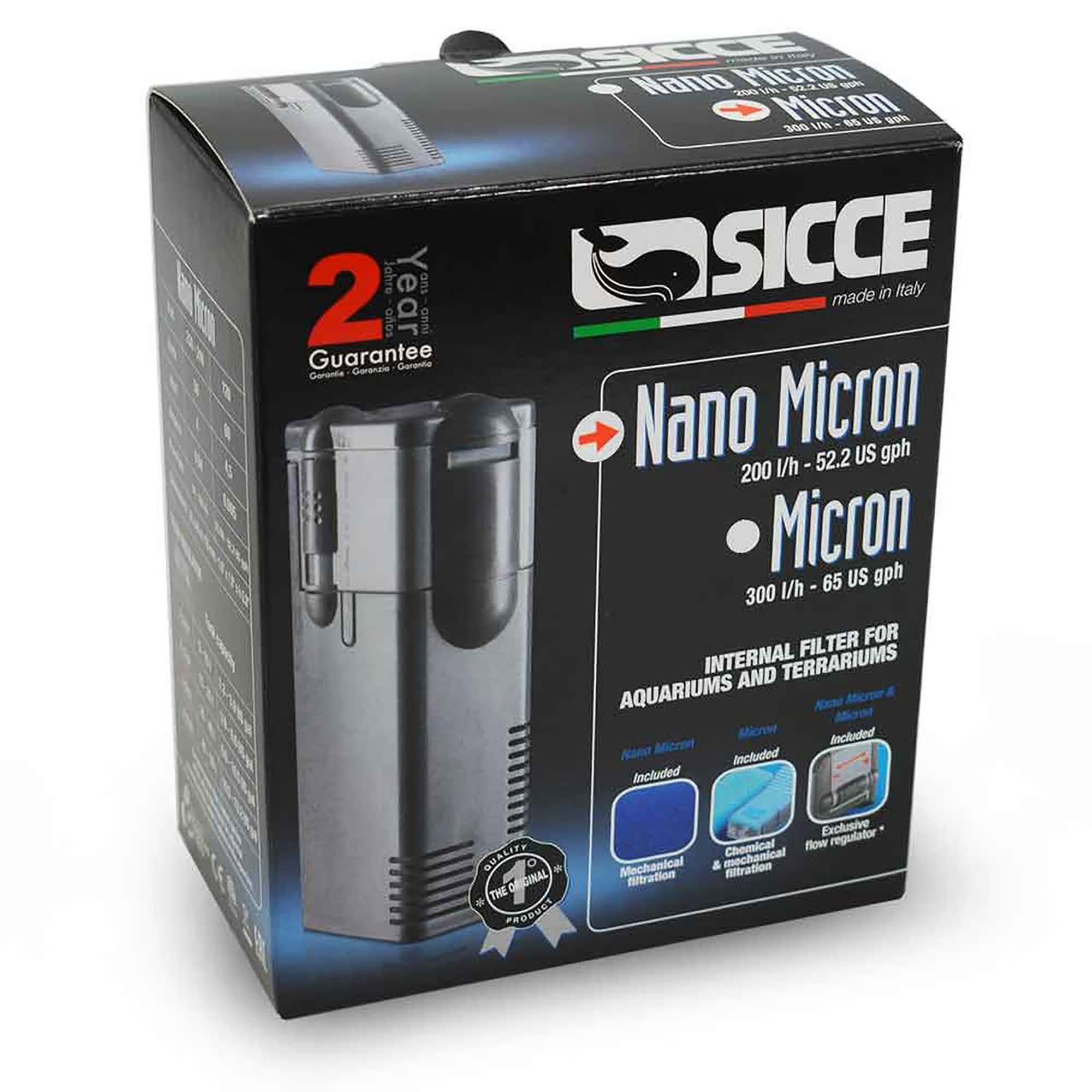 Sicce Easy Line Nano Micron Filter, 53 gal/hr Petco