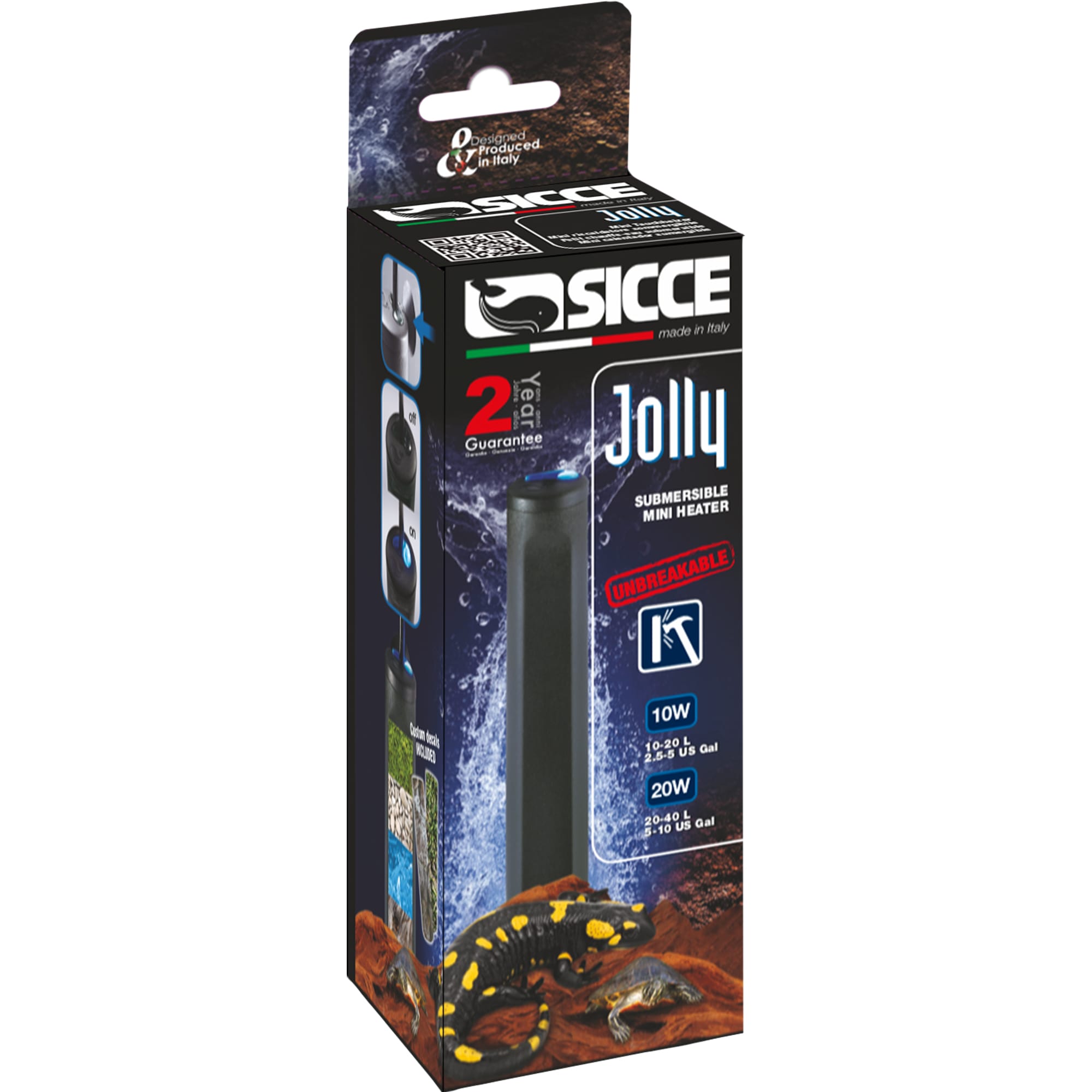 Sicce Jolly 20W Submersible Aquarium & Reptile Heater