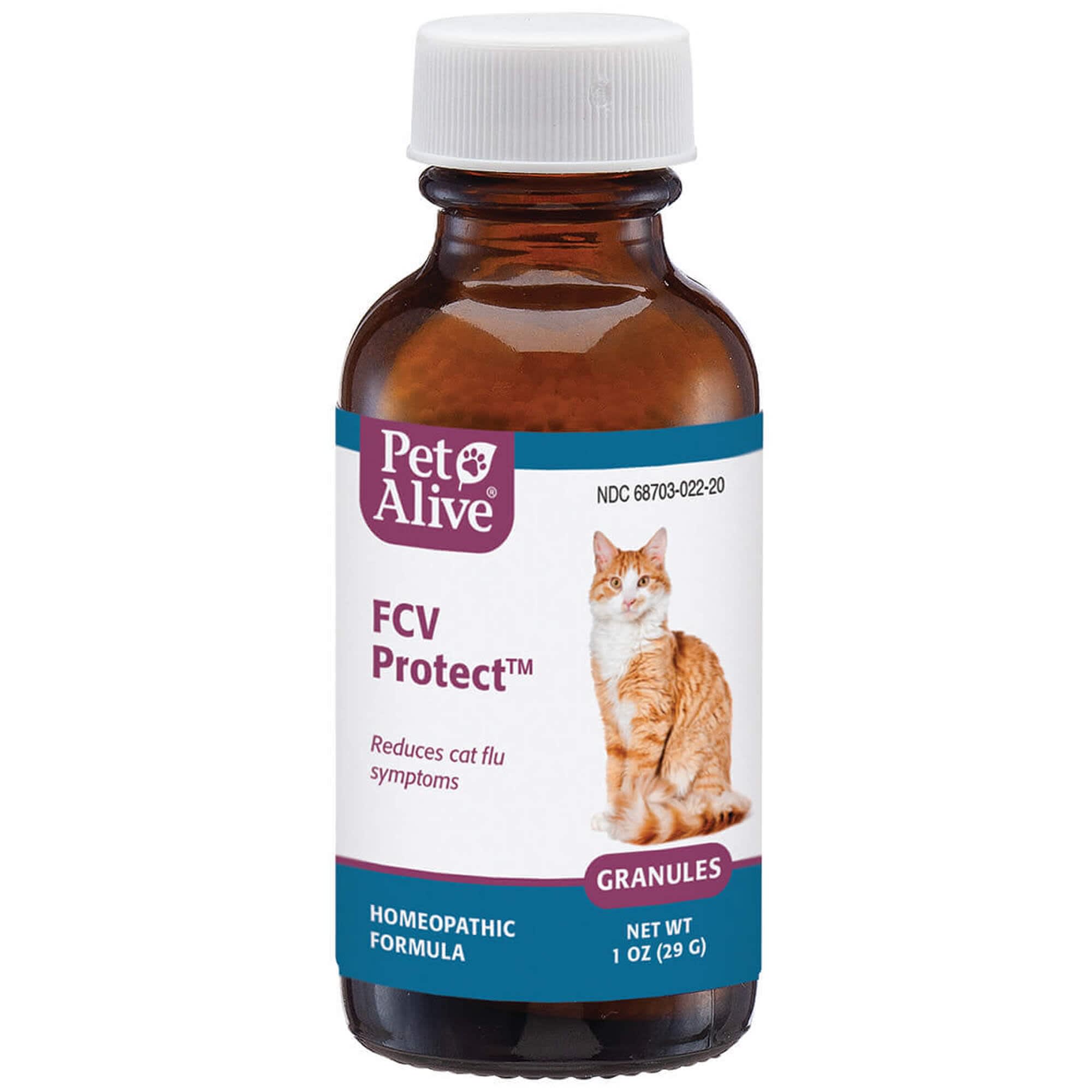 PetAlive FCV Protect Natural Homeopathic Formula Reduces Flu Symptoms for Cats 29 Gram Petco