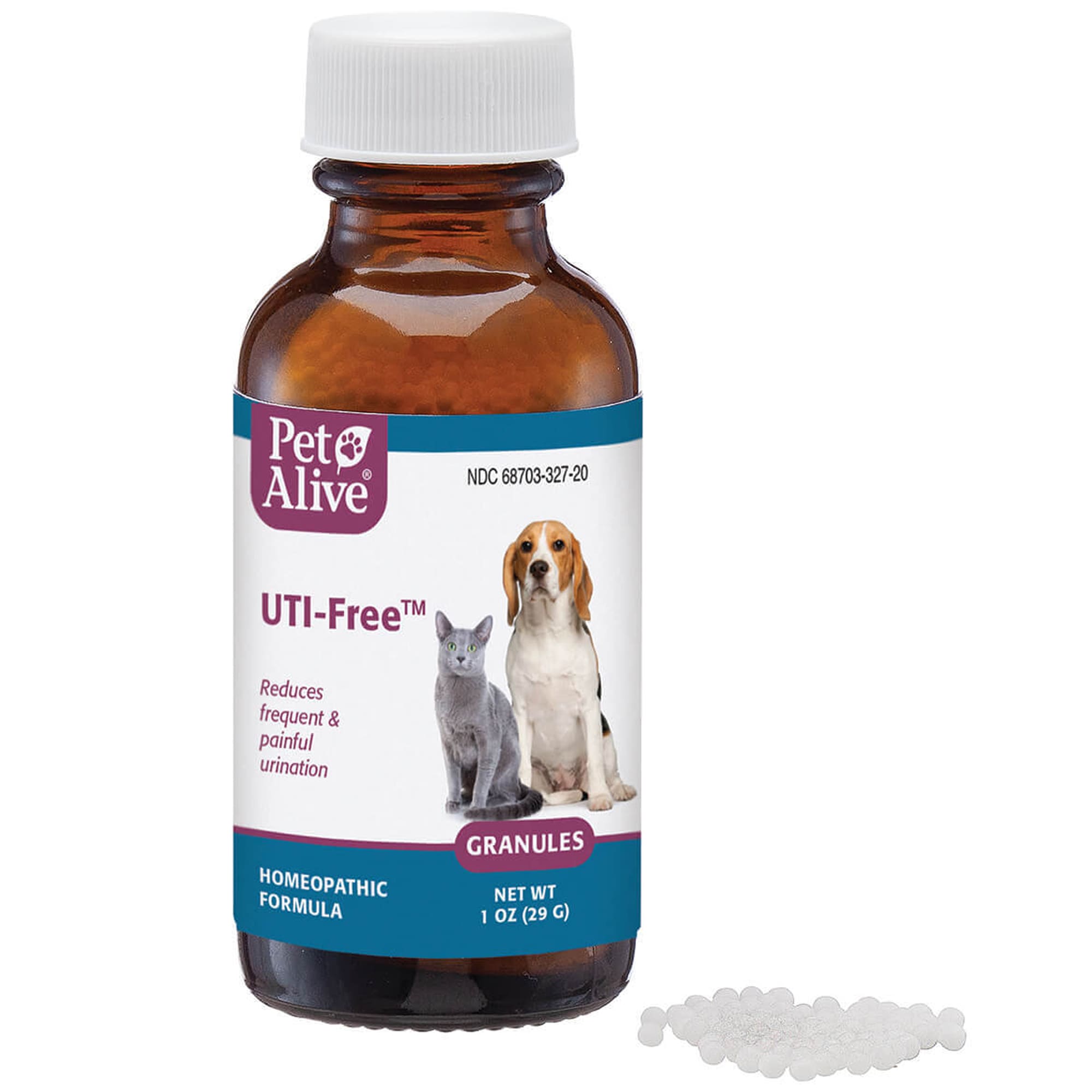 PetAlive UTI Free Granules Natural Homeopathic Fomula for Urinary Issues in Cats Dogs 29 Gram Petco