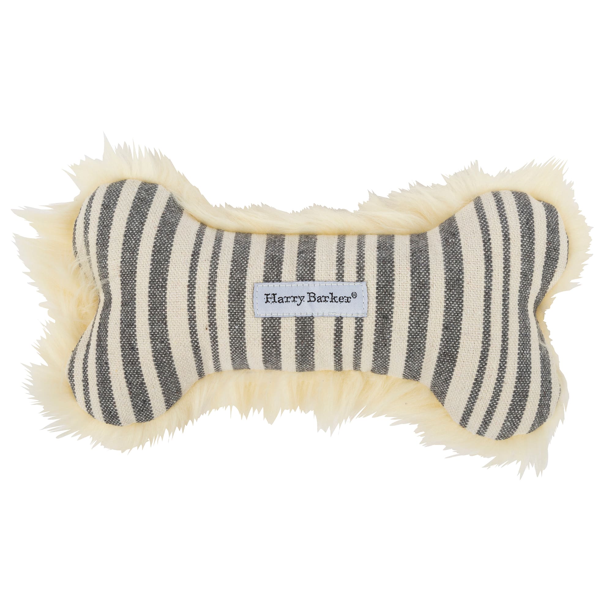 Harry Barker Market Stripe Bone Dog Toy Small Petco