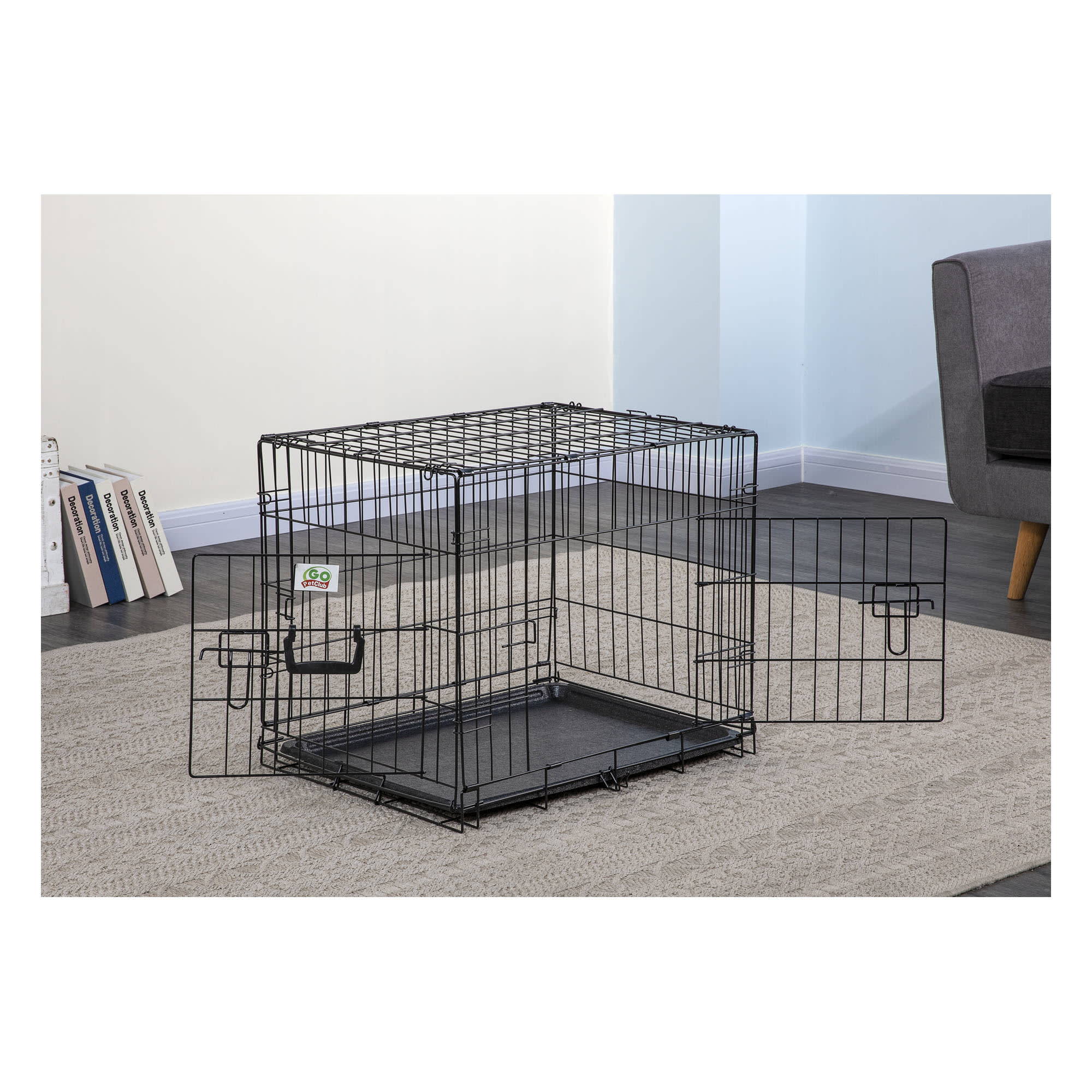 EveryYay Going Places 1-Door Folding Dog Crate, 36 L X 22.5 W X 24.9 H