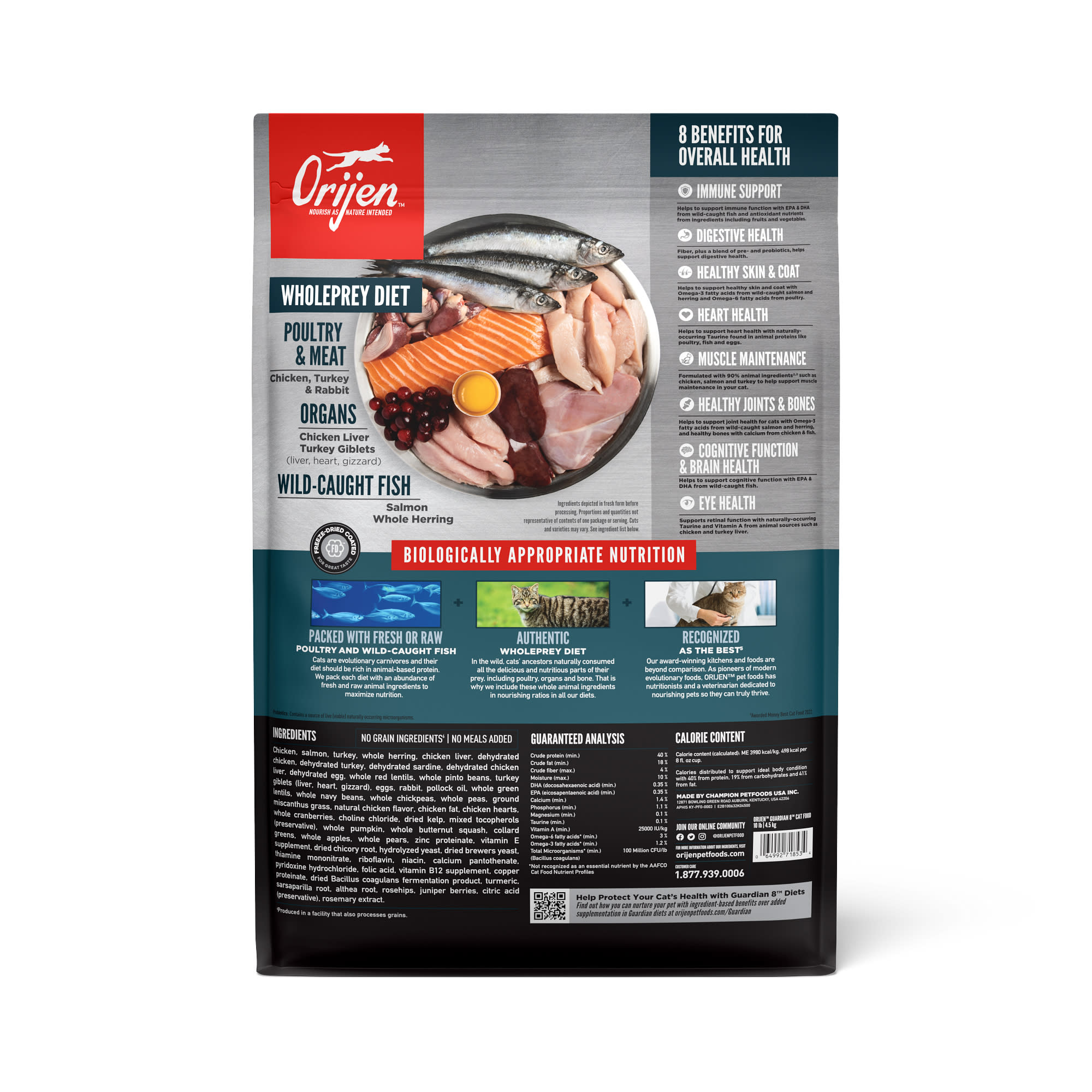 ORIJEN Grain Free Guardian Dry Adult Cat Food, 10 Petco