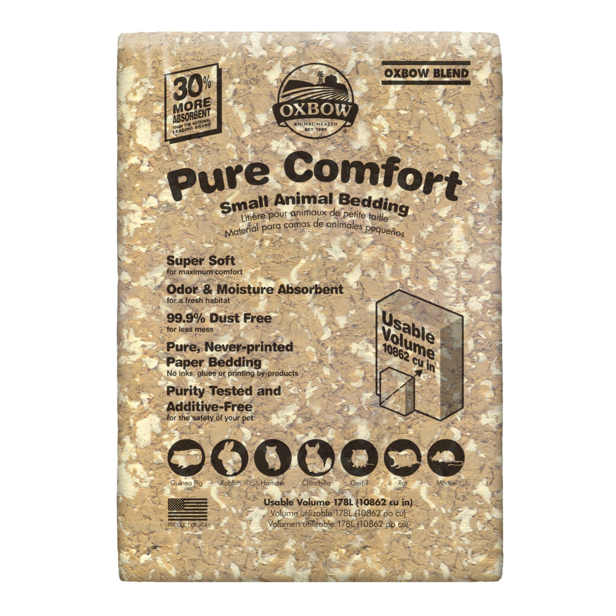 Pure Comfort White Bedding - Oxbow Animal Health