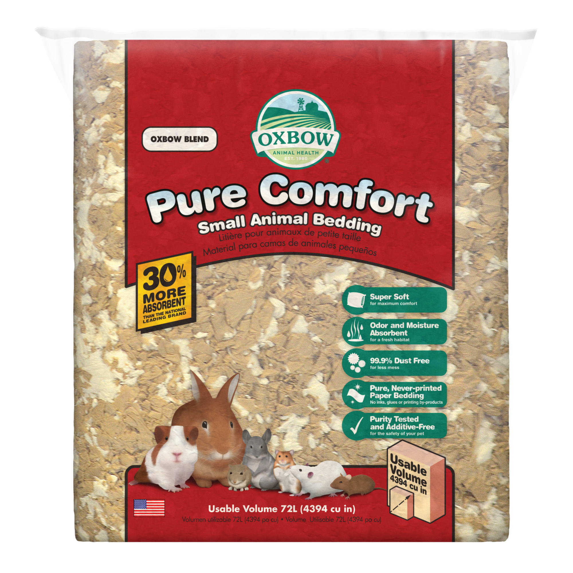 Oxbow Animal Health Pure Comfort Blend Bedding, 72 Litre
