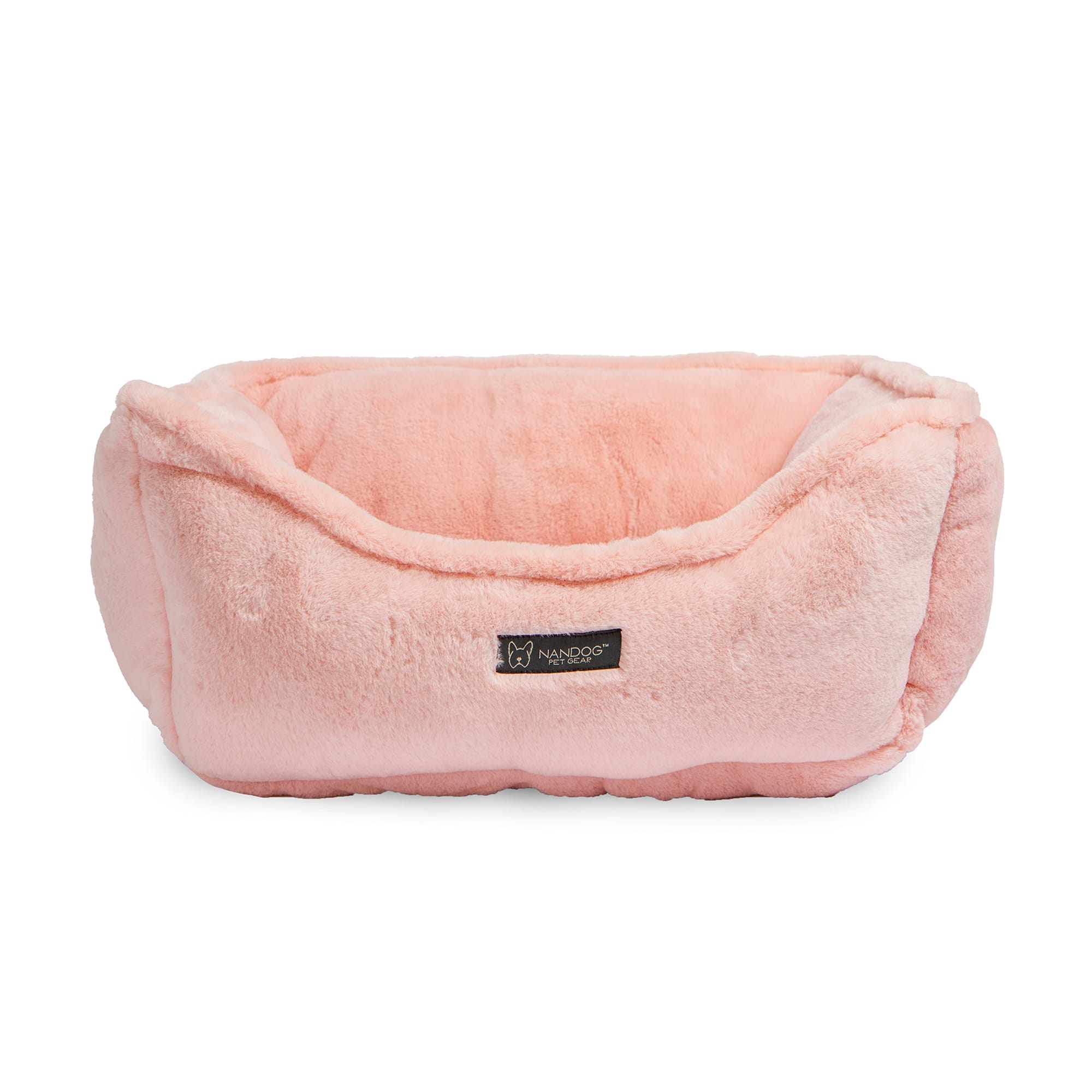 Nandog Blush Cloud Plush Pet Bed for Dogs & Cats