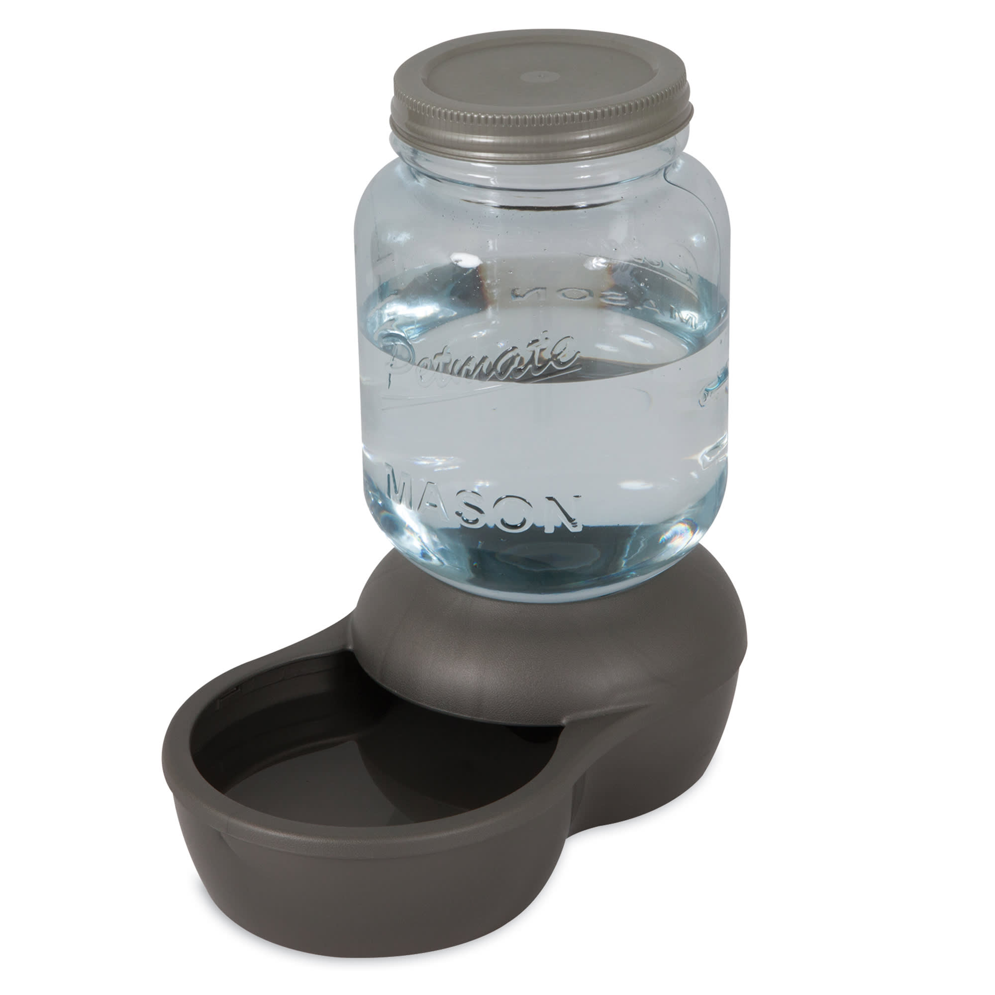 McLovin's Gravity Waterer & Feeder Grey - Single