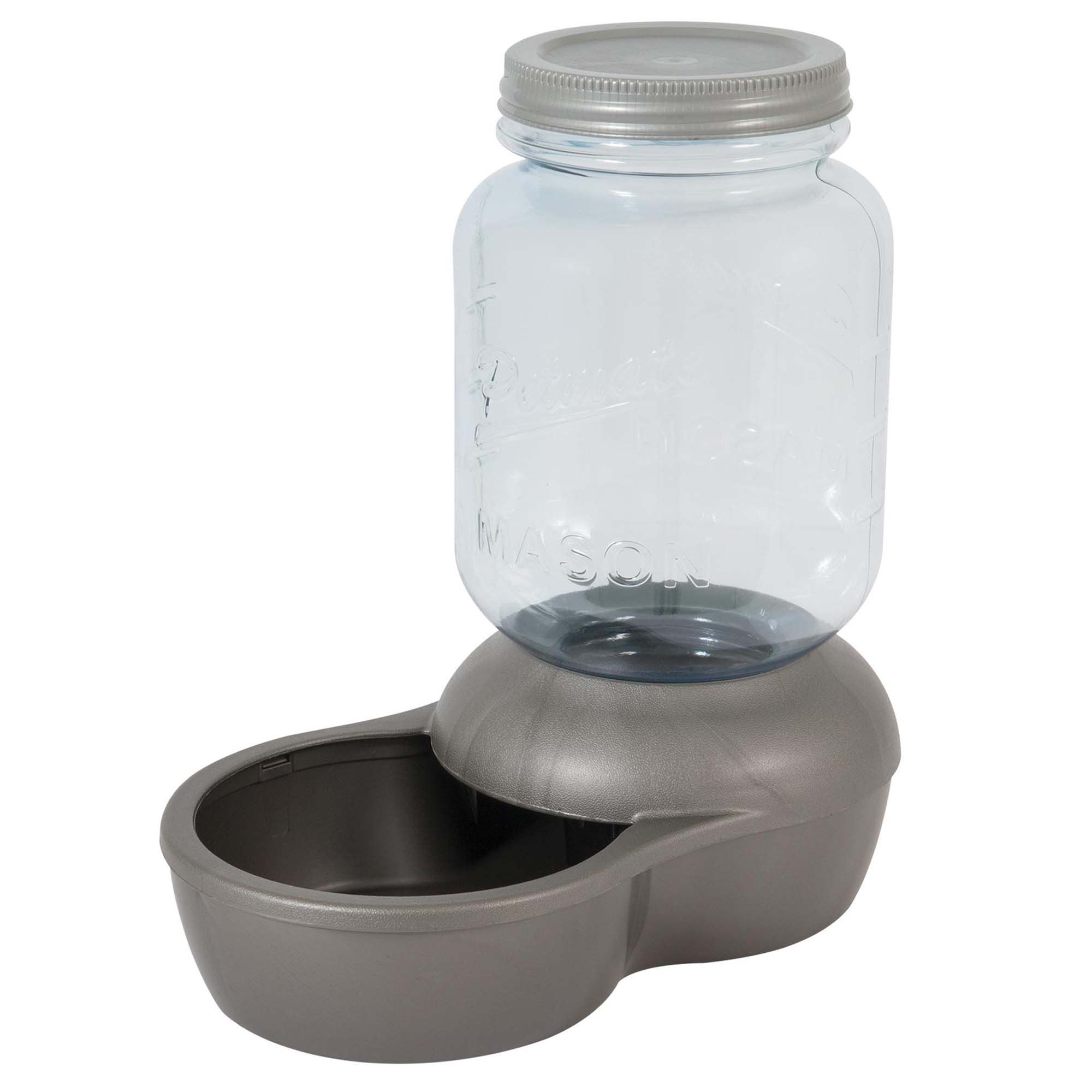 McLovin's Gravity Waterer & Feeder Grey - Single