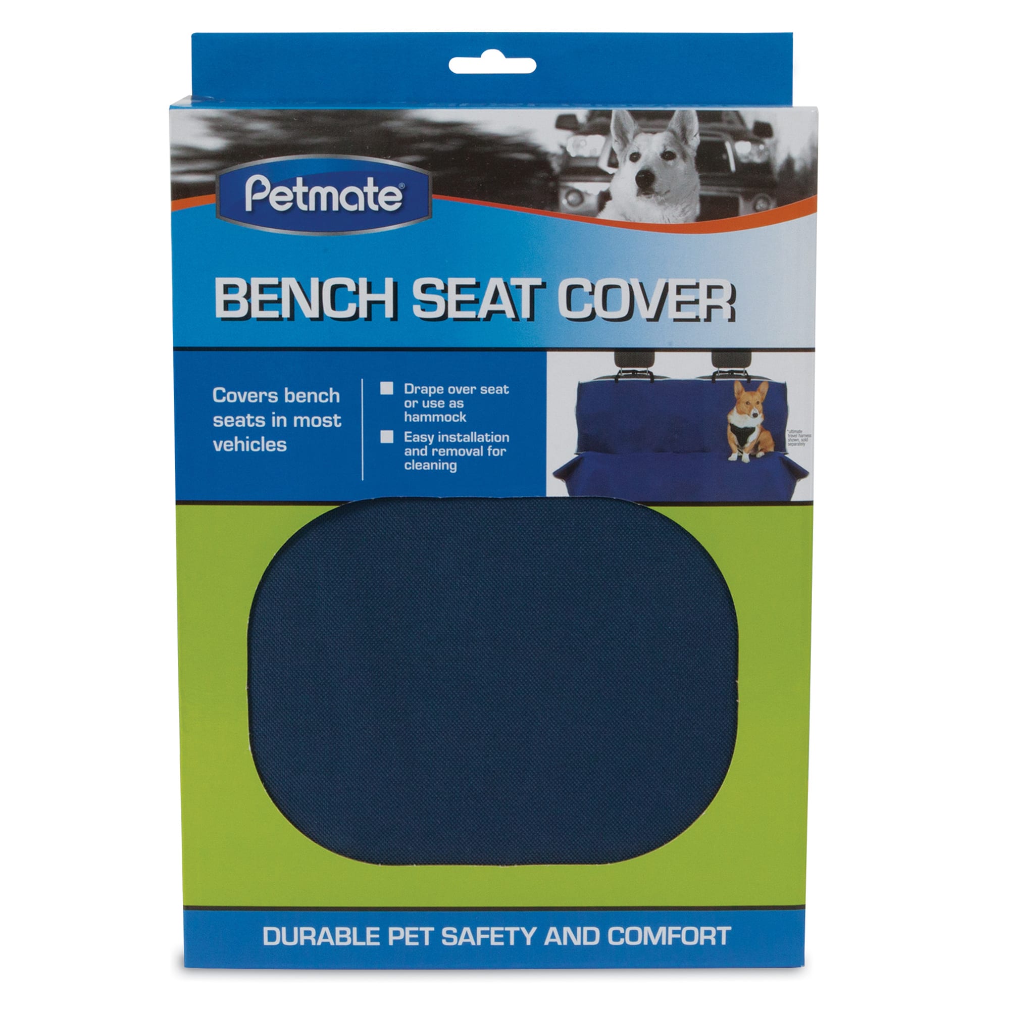 Petmate Blue Bench Car Seat Cover Large