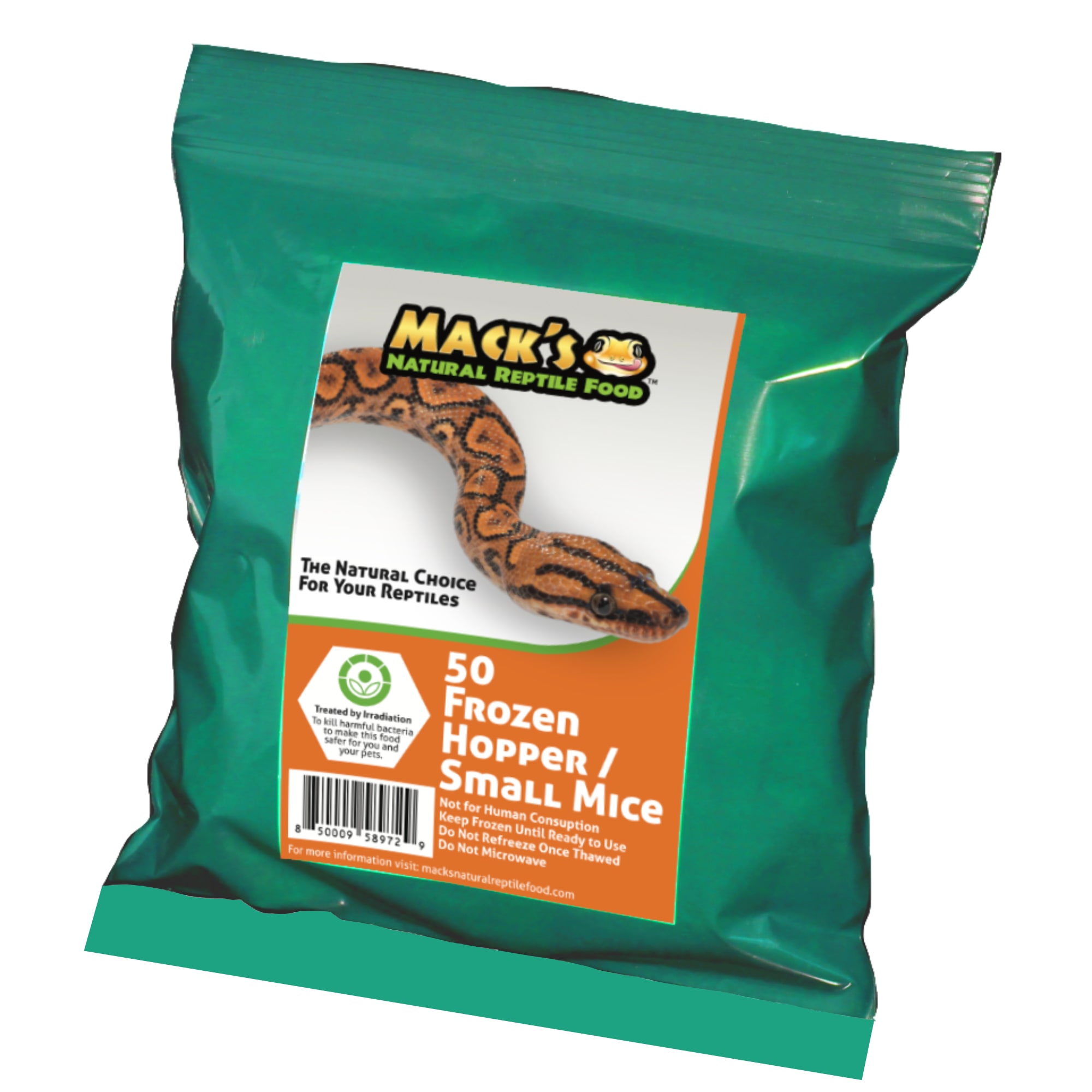 Mack's Natural Reptile Food Frozen Hopper/Small Mouse 50ct Petco