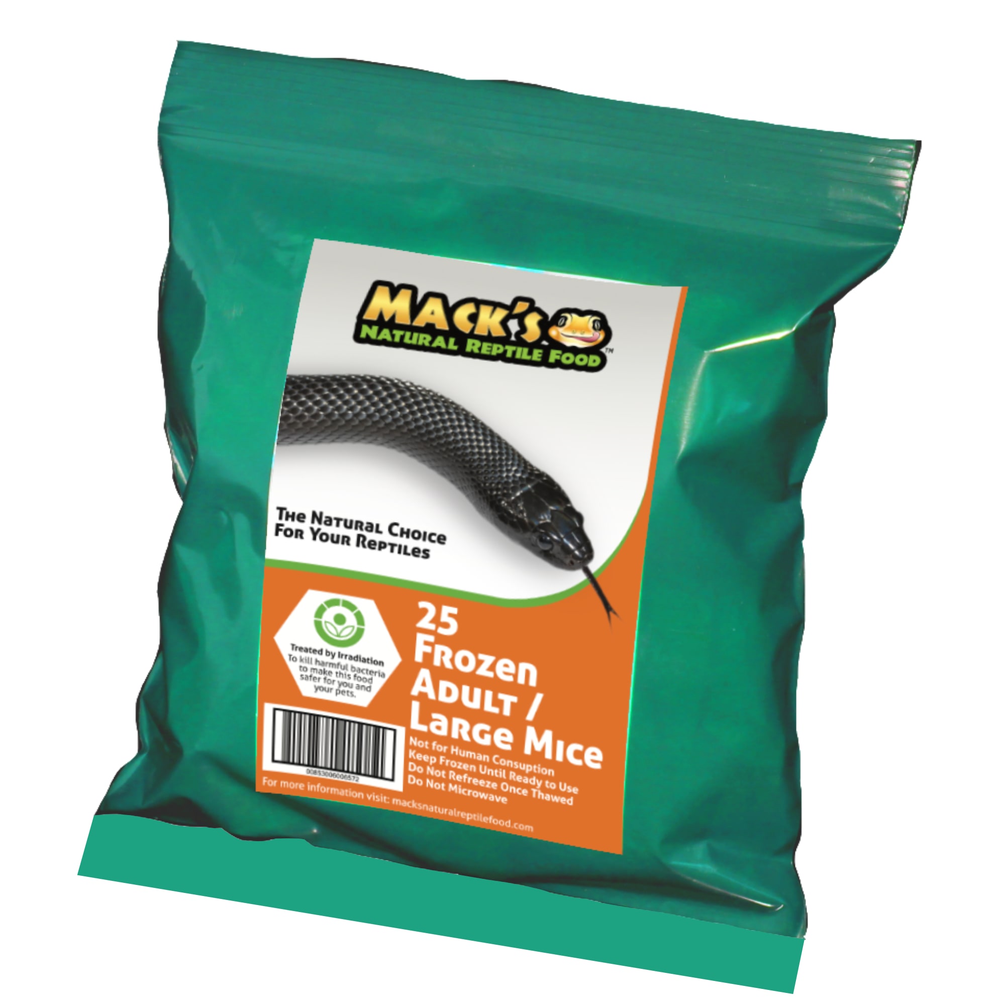 Mack's Natural Reptile Food Frozen Large Mouse 25ct Petco