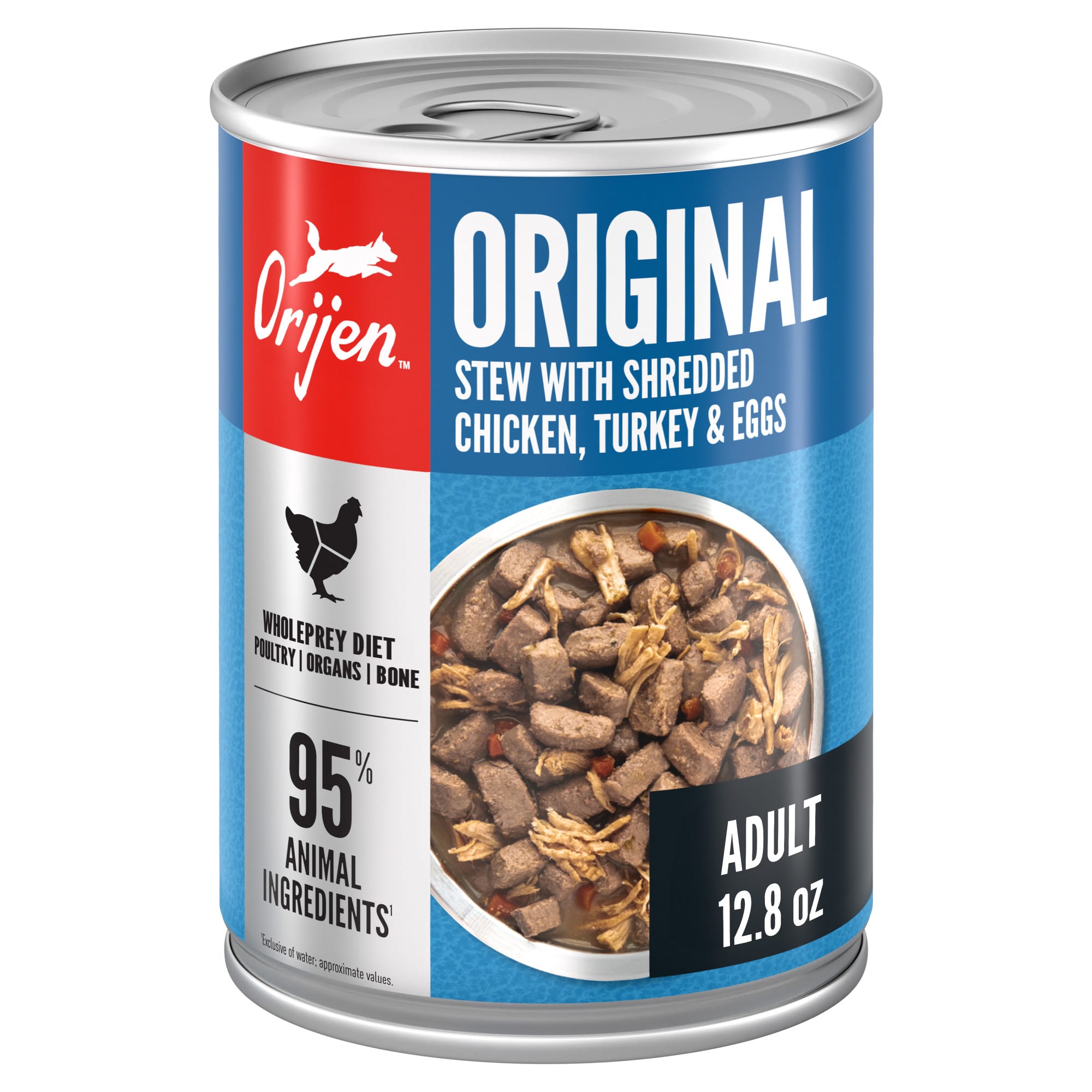 ORIJEN Grain Free Real Meat Shreds Original Stew Wet Dog Food