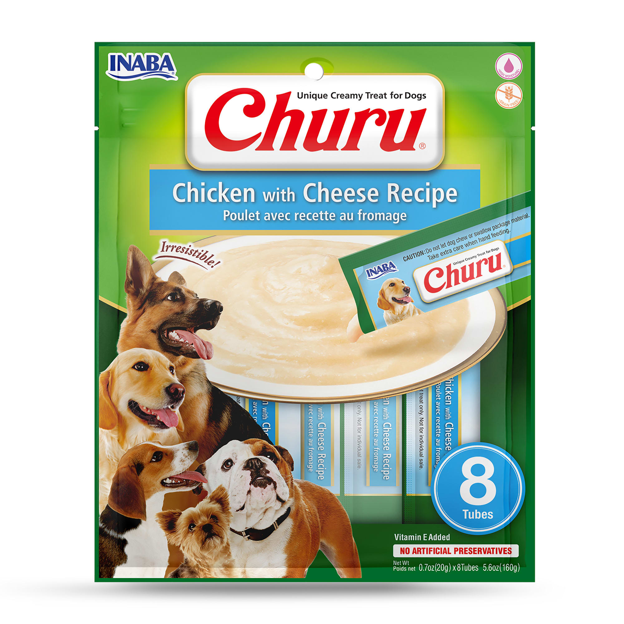 Inaba Churu Chicken with Cheese Recipe Dog Treats, 5.6 oz. Petco