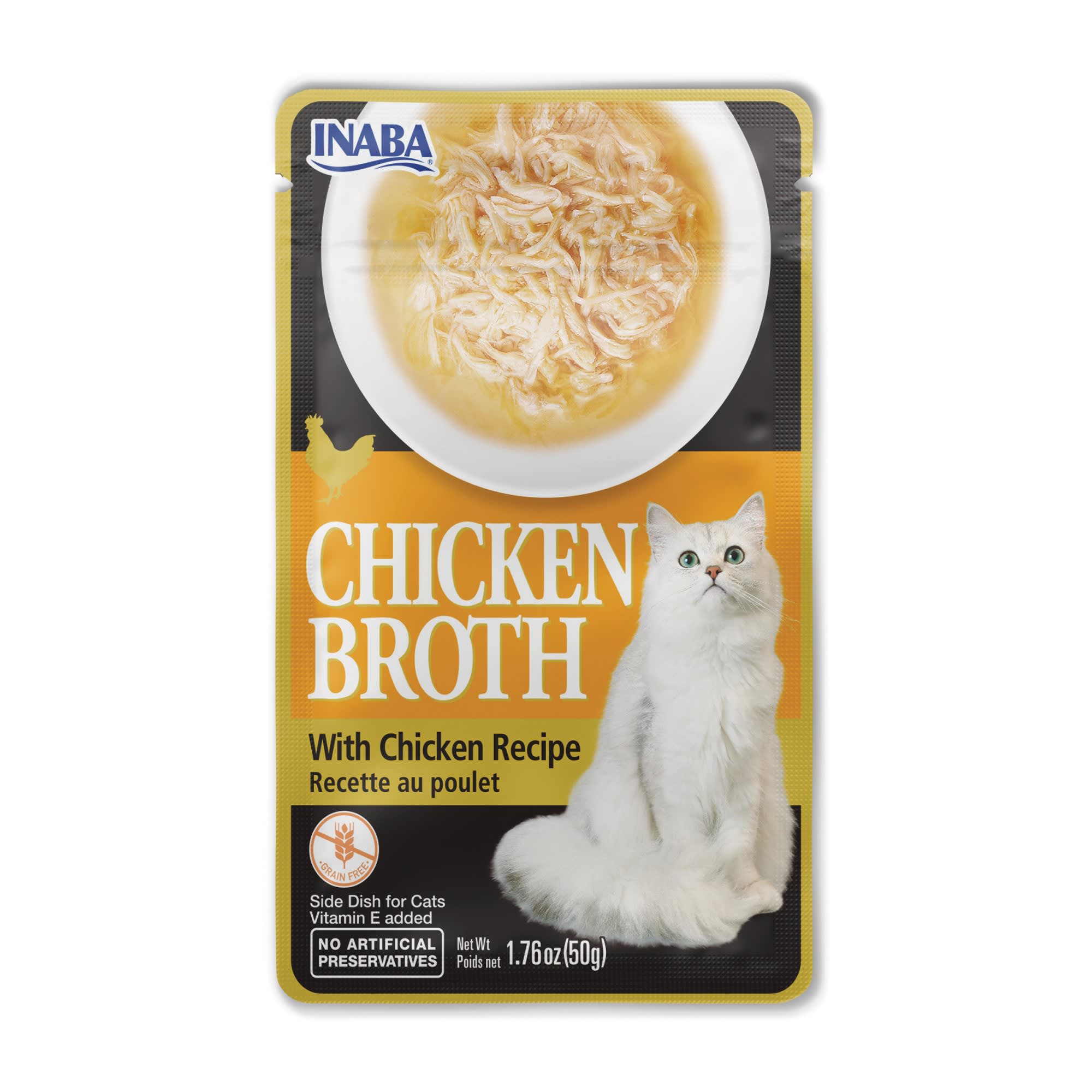 Inaba Chicken Broth with Chicken Recipe Cat Treats 1.76 oz. Petco