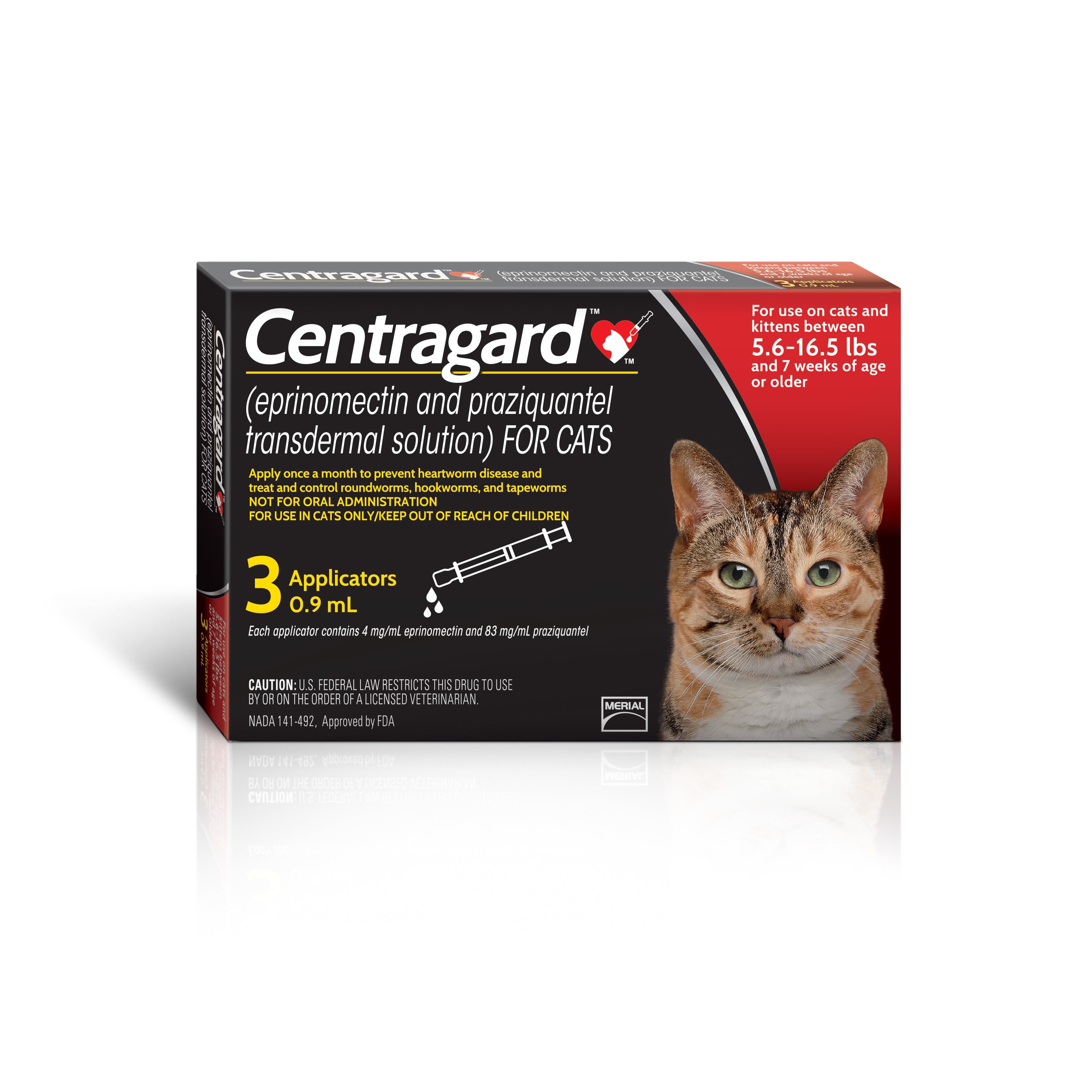 Centragard Topical for Cats 5.6 to 16.5 lbs Petco