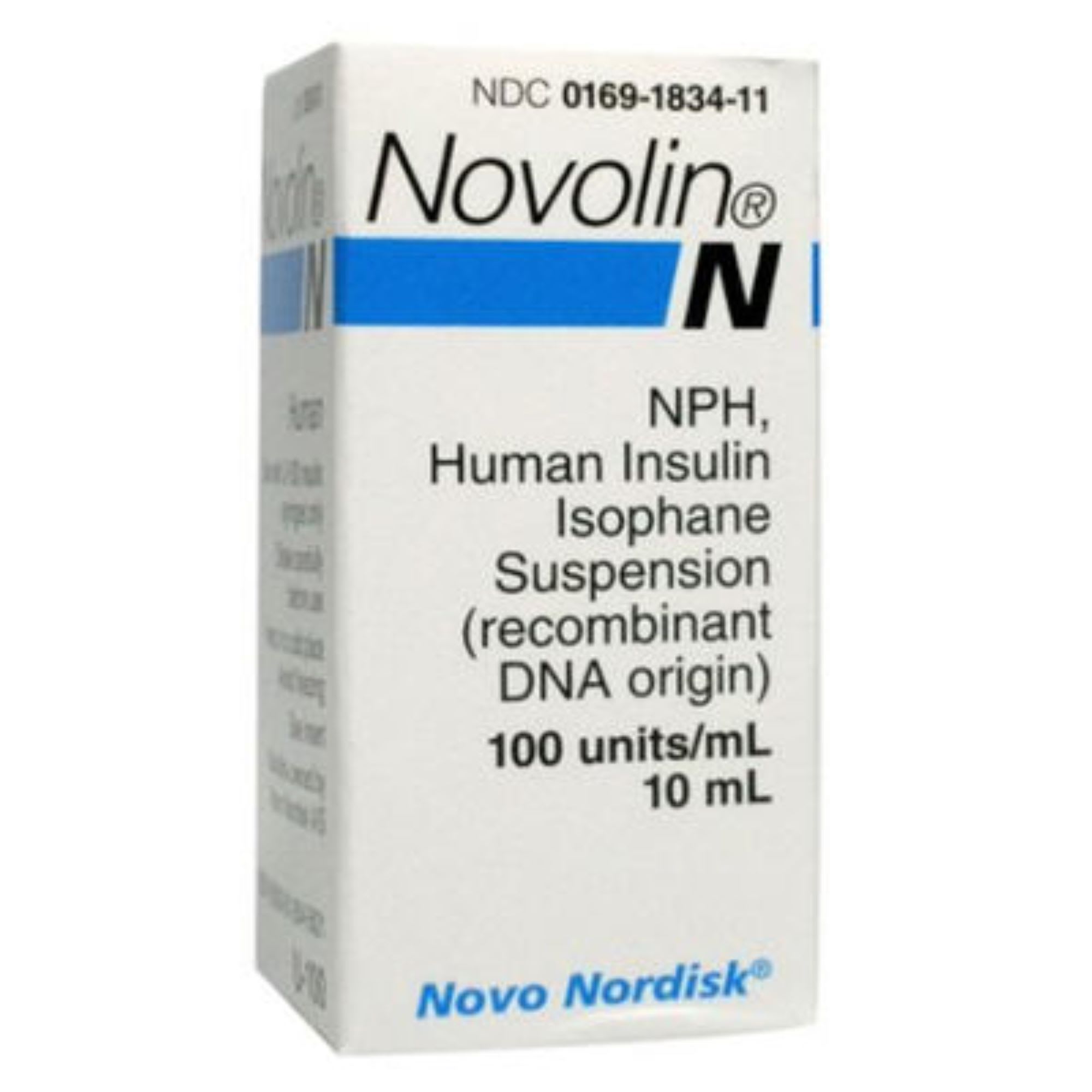 Novolin N U100 Insulin 10mL for Diabetes Control & Care