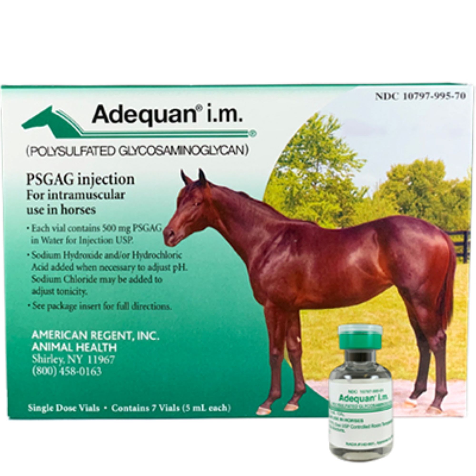 Adequan Equine 5 ml Injectable Solution for Horses, 7 Vials Petco