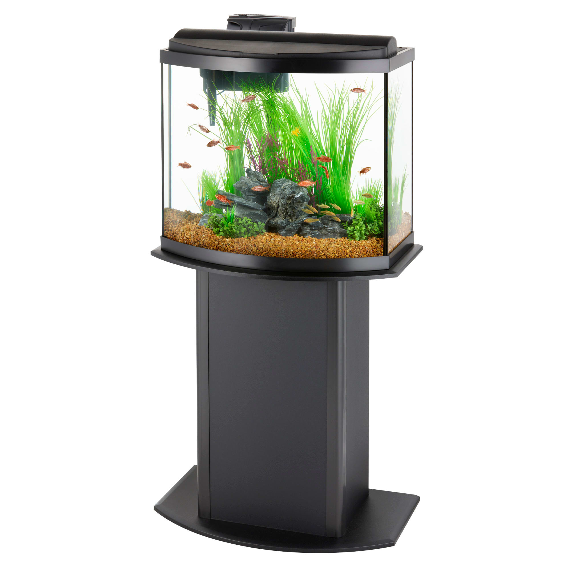 16 gallon bow shop front aquarium hood