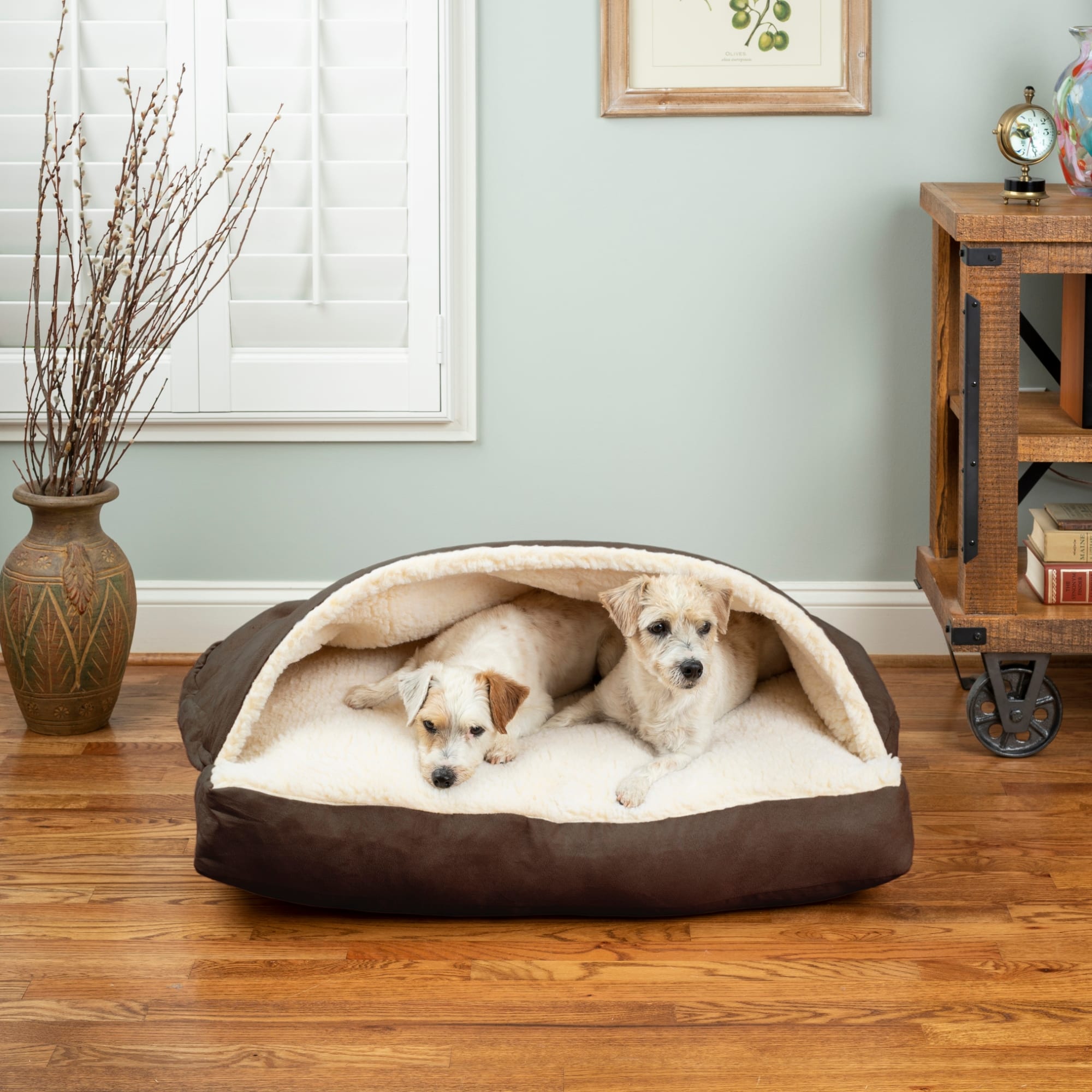 Cave dog beds store for small dogs