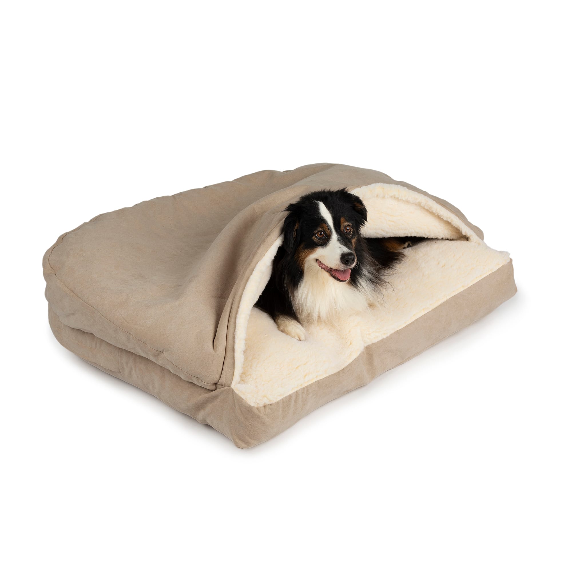 Snoozer Rectangle Luxury Micro Suede Cozy Cave for Dogs, 40" L X 30" W