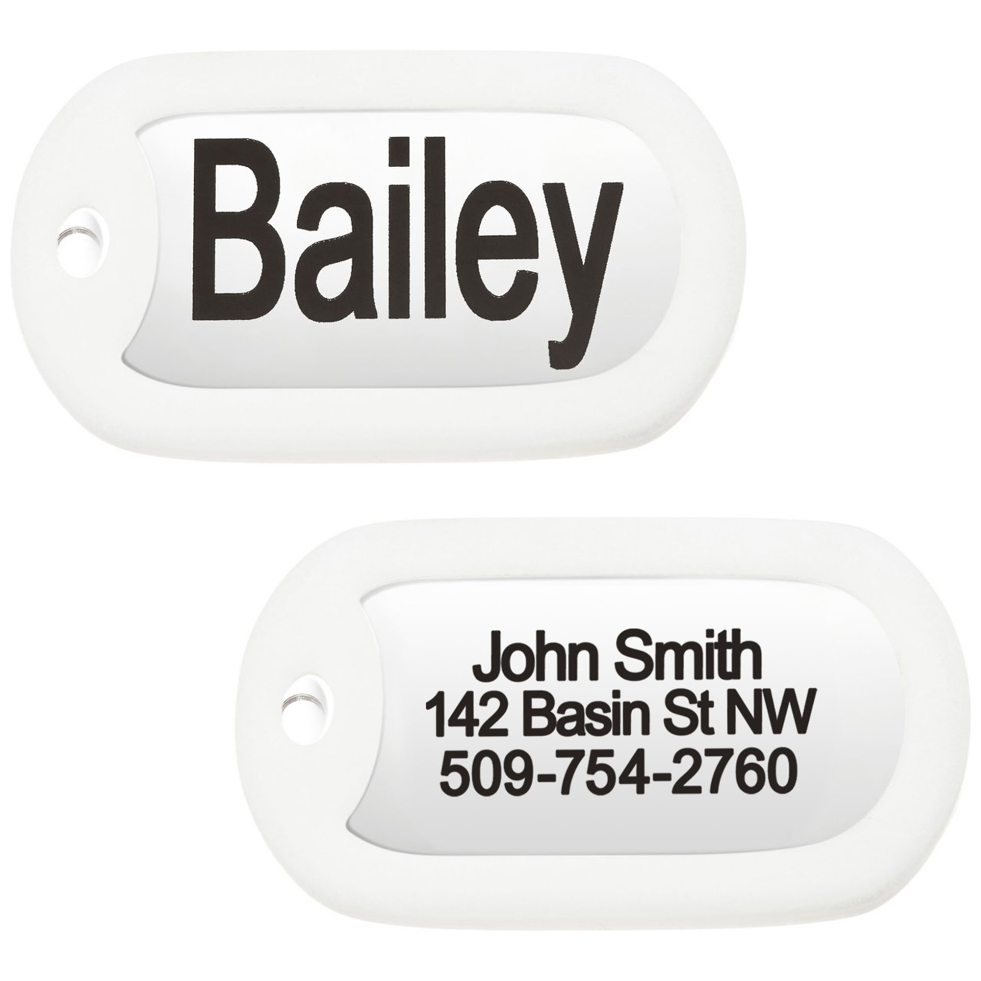 Full Color Stainless Steel Dog Tags