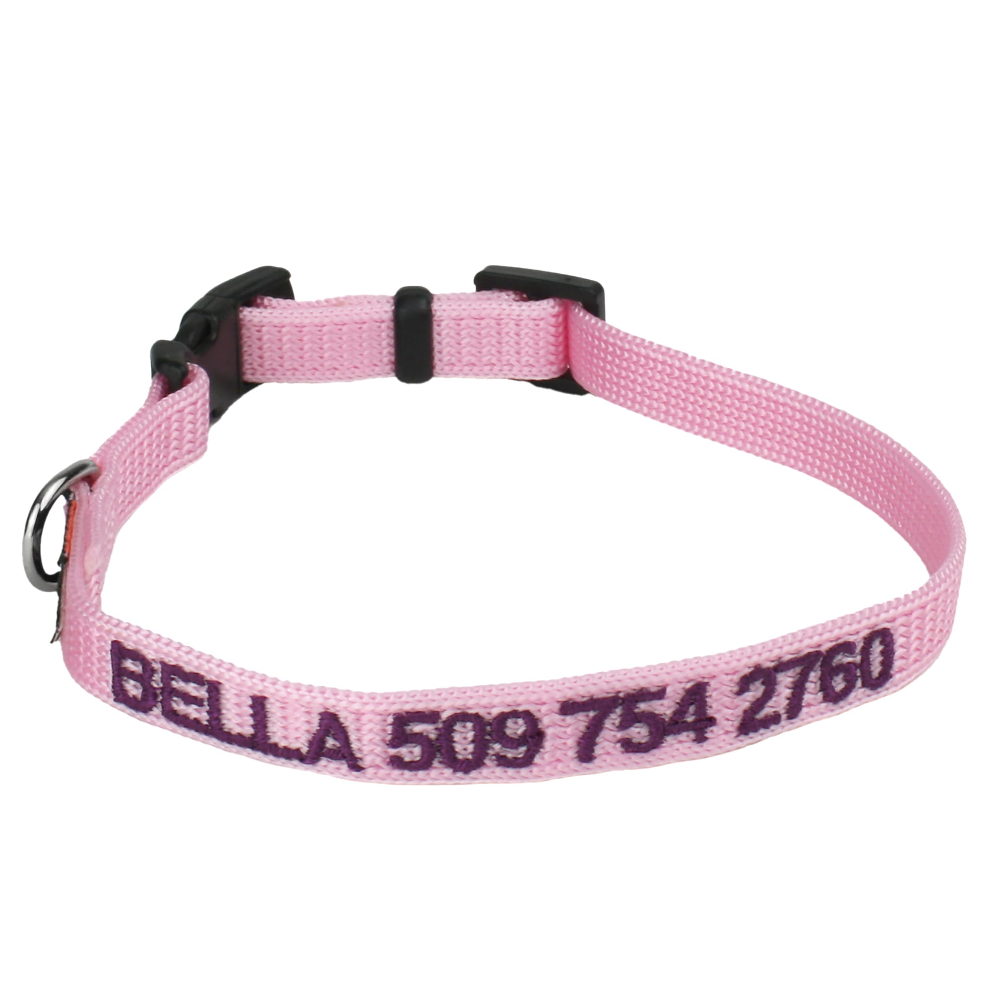 Large Dot Dainty Personalized Dog Collar