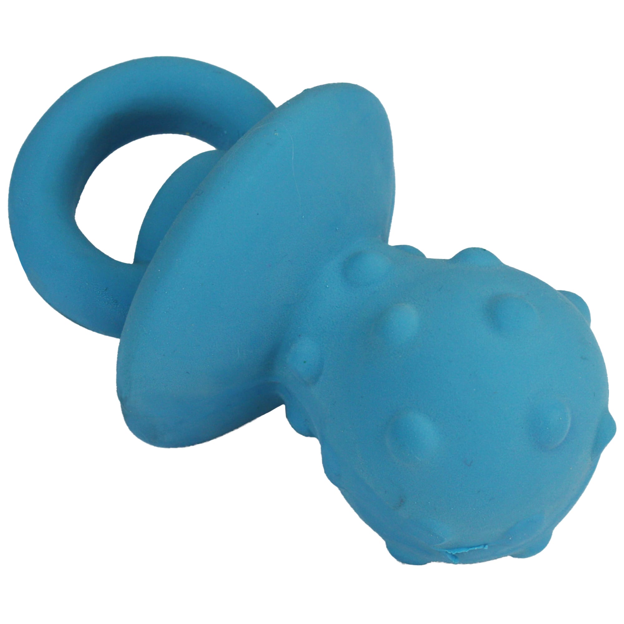 Multipet International Mini Latex Pacifier Blue Dog Toy Small Petco