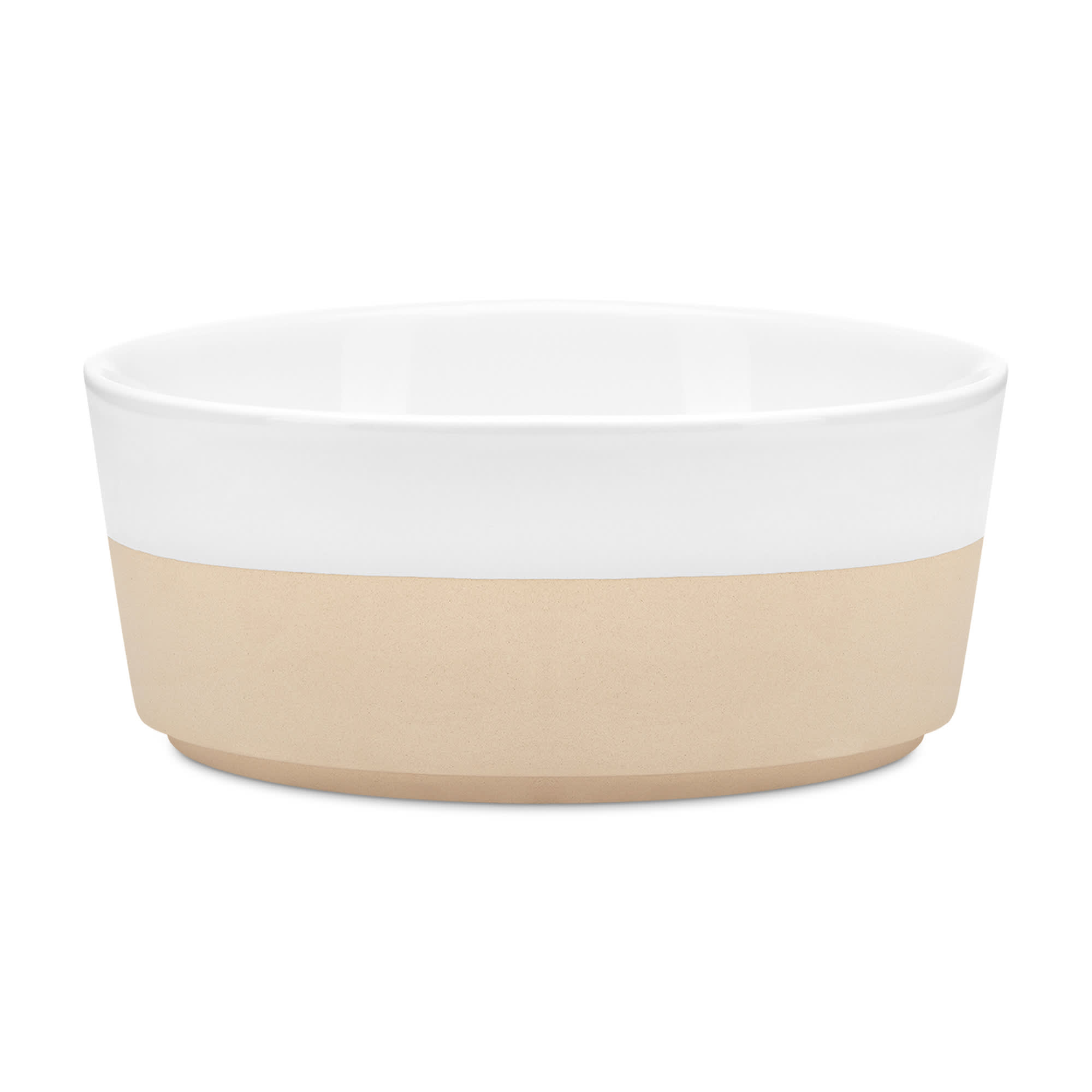 White ceramic outlet pet bowl