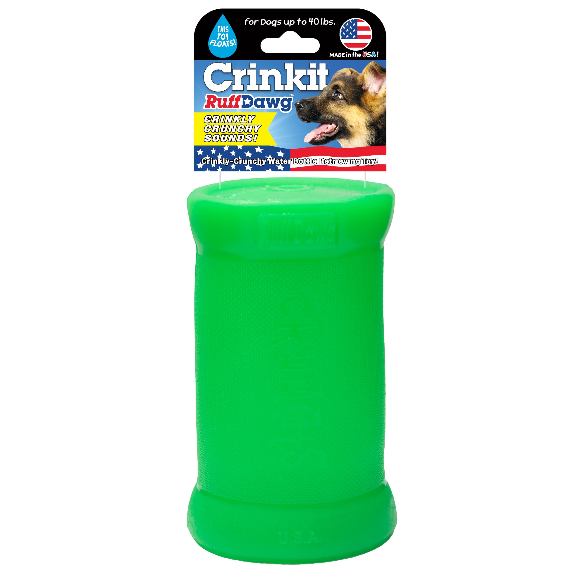 Dog toy that you put a water bottle outlet in