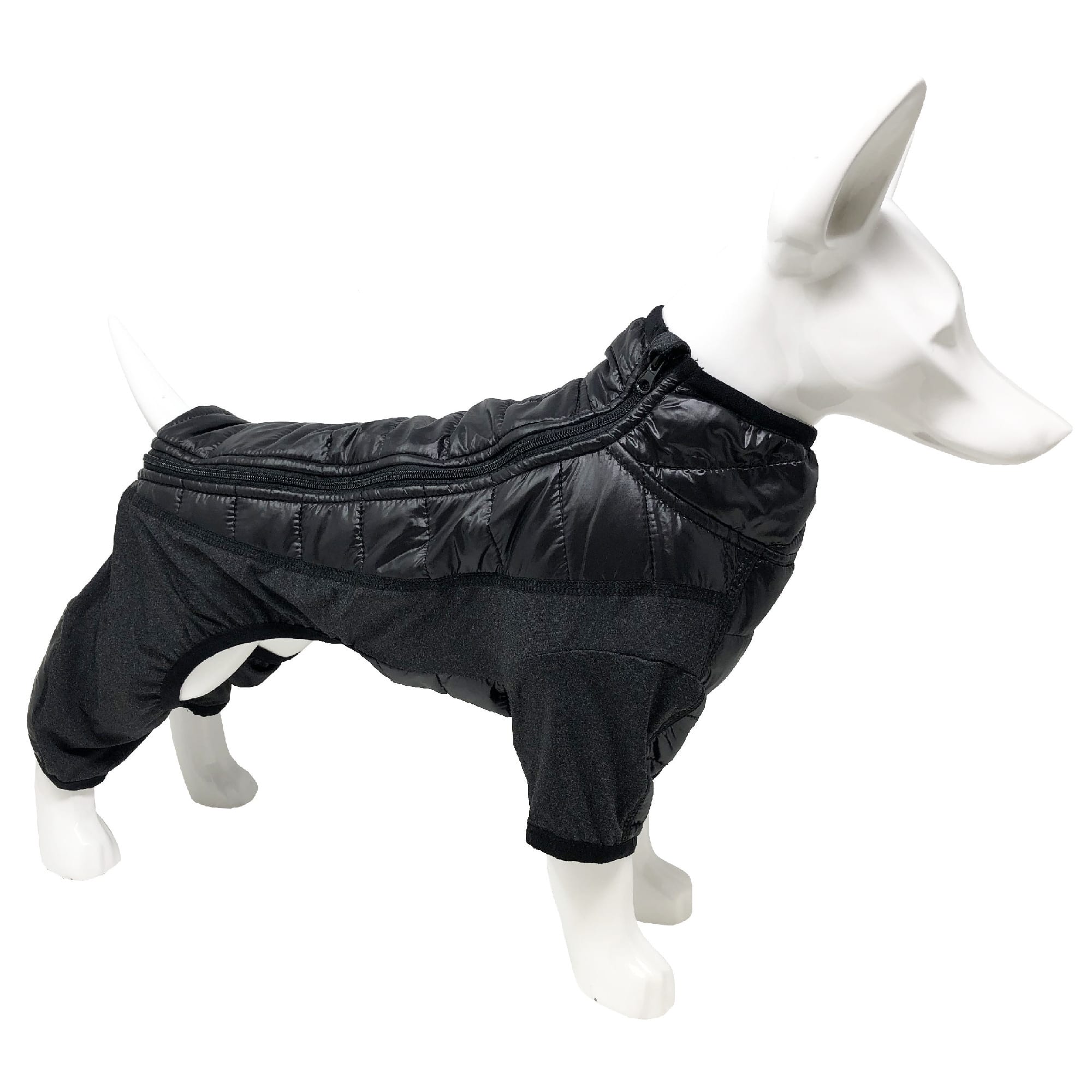 Pet Life Black 'Aura-Vent' Lightweight 4-Season Stretch and Quick