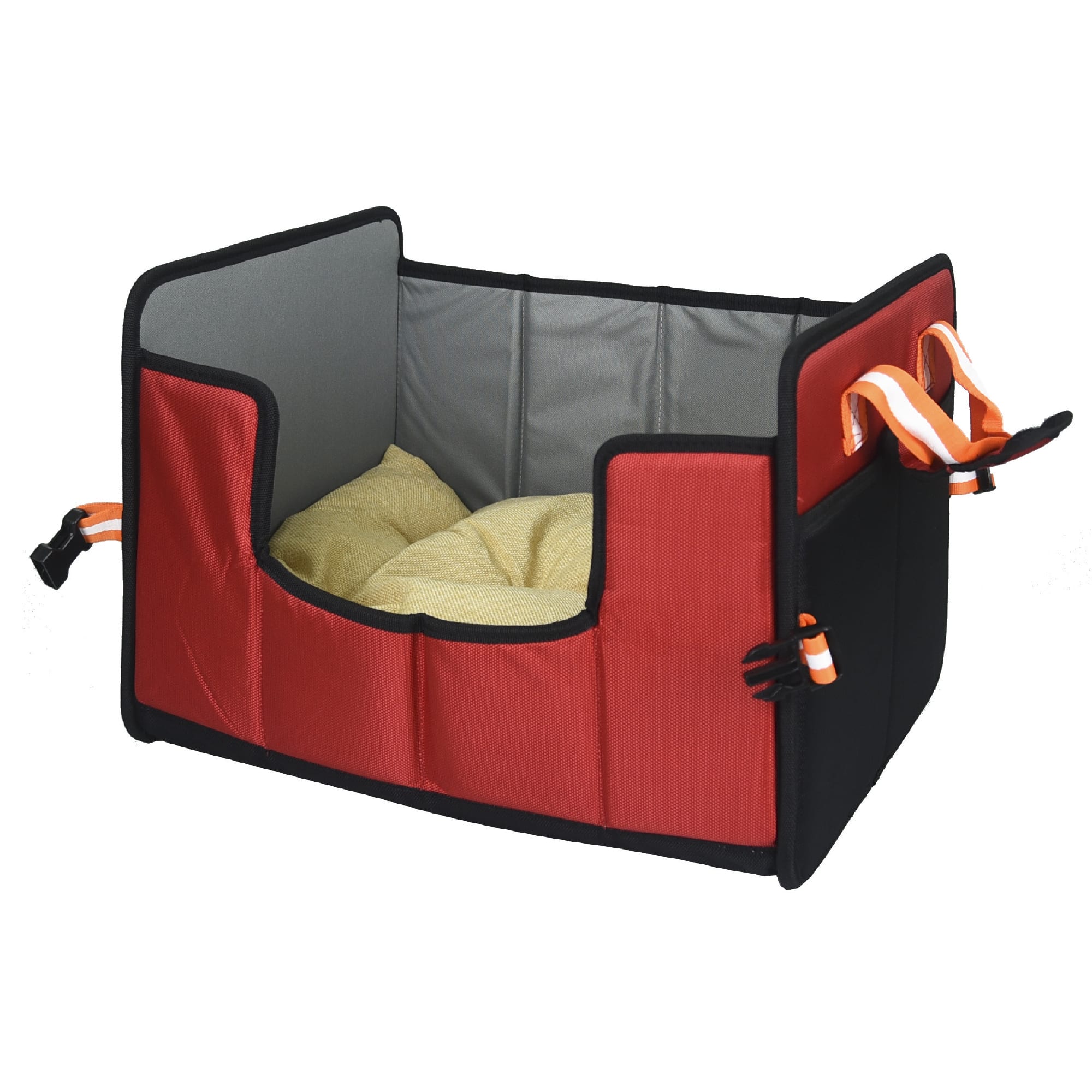 Pet Life Red 'Travel-Nest' Folding Travel Cat and Dog Bed, 17.7