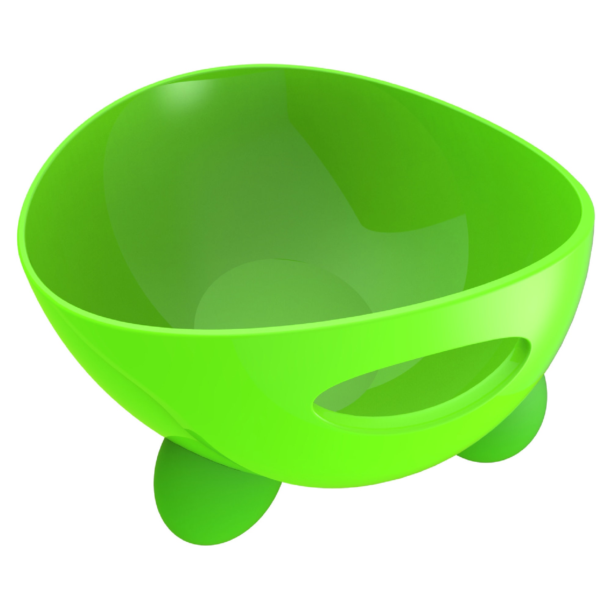 Pet Life Green Modero Tilted & Dishwasher Safe Dog Bowl