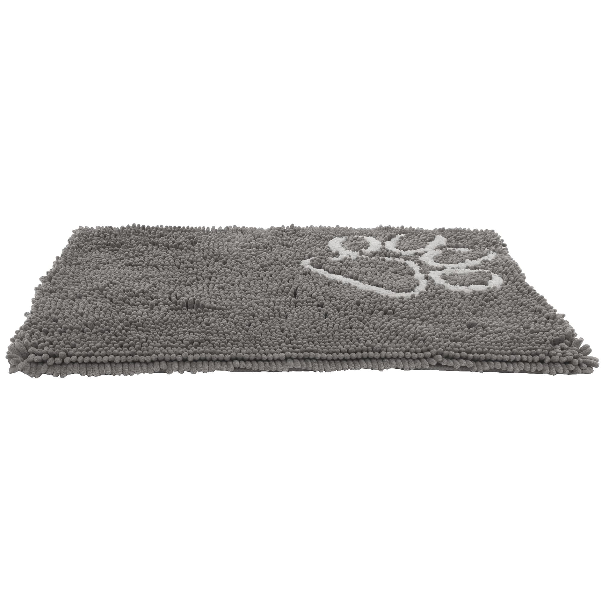 Dundee Deco Paws Pet Mat Grey Black - 39 x 24, Waterproof Non-Slip Quick  Dry Rug Non-Absorbent Dirt Resistant Feeding Mat for Cats and Dogs 