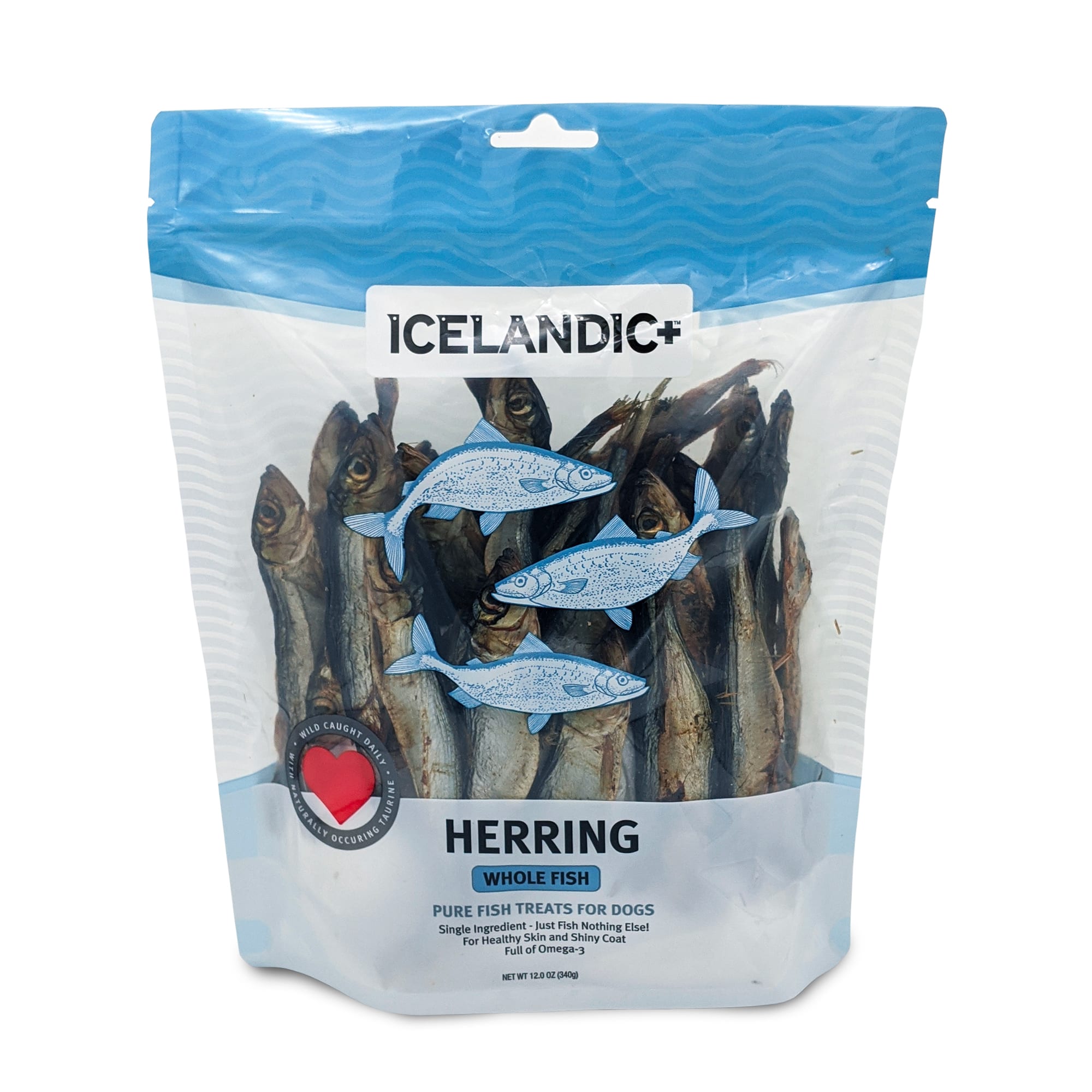 Icelandic+ Whole Herring Dog Treats 12 oz Omega3 & Dental Care