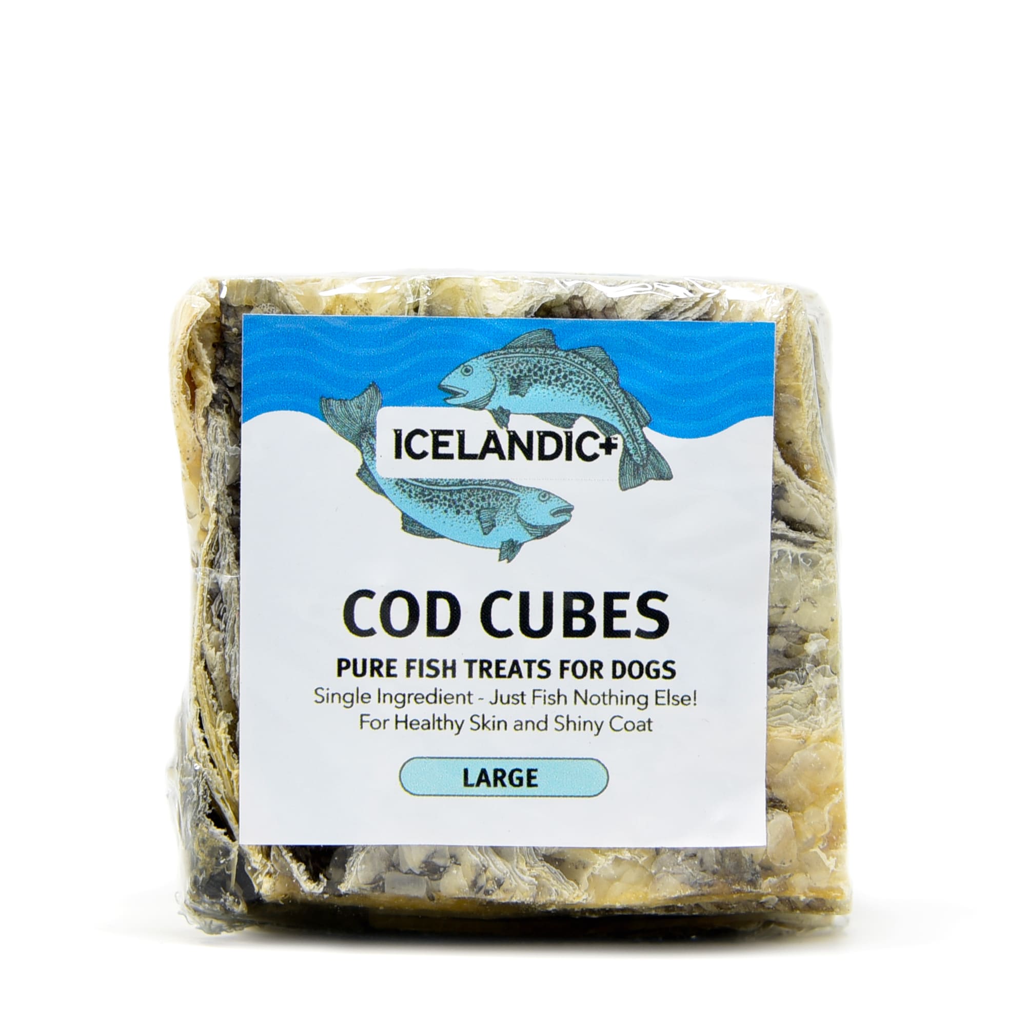 Icelandic+ Natural Cod Skin Cubes for Dogs 2 oz