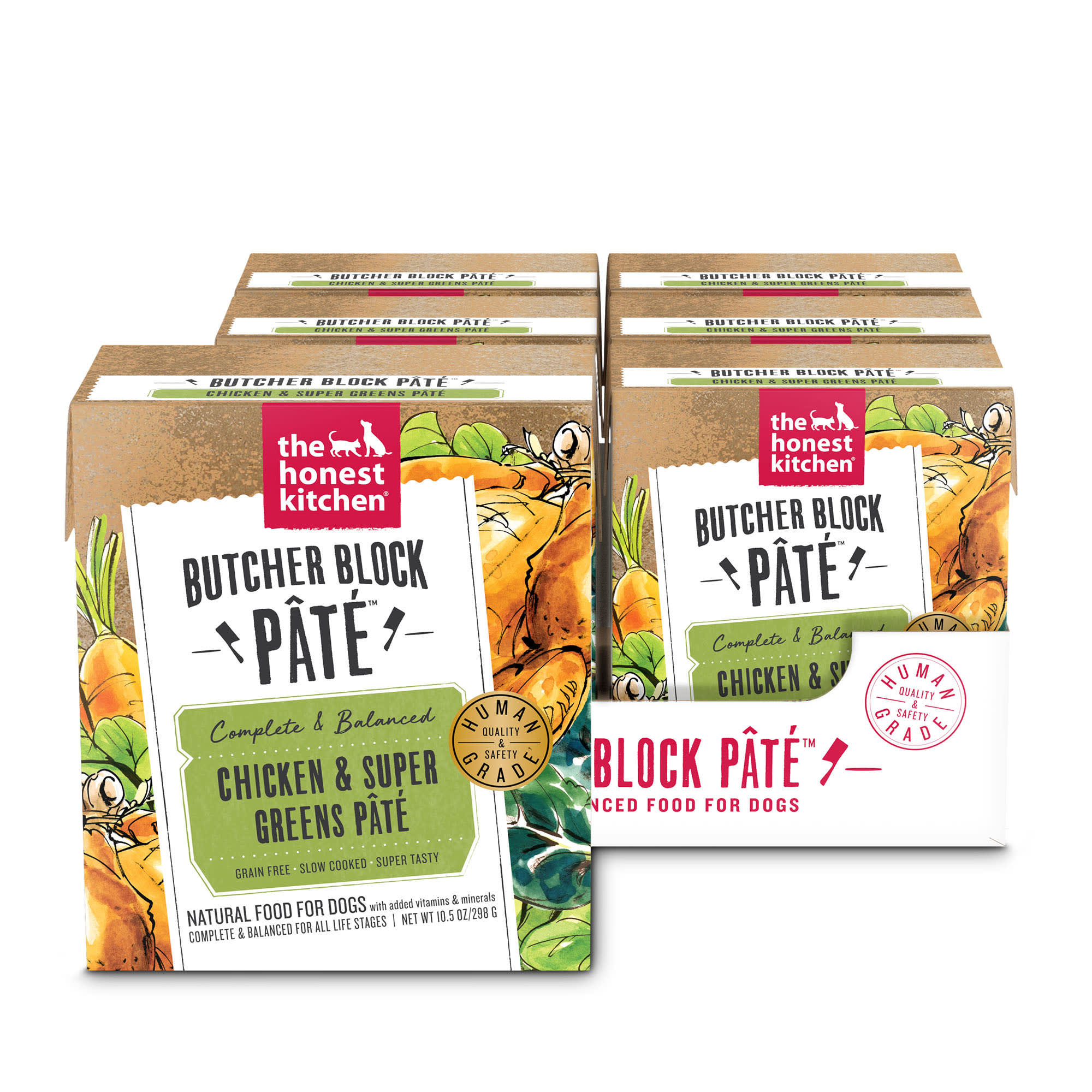 The Honest Kitchen Butcher Block Pate Chicken Super Greens Pate