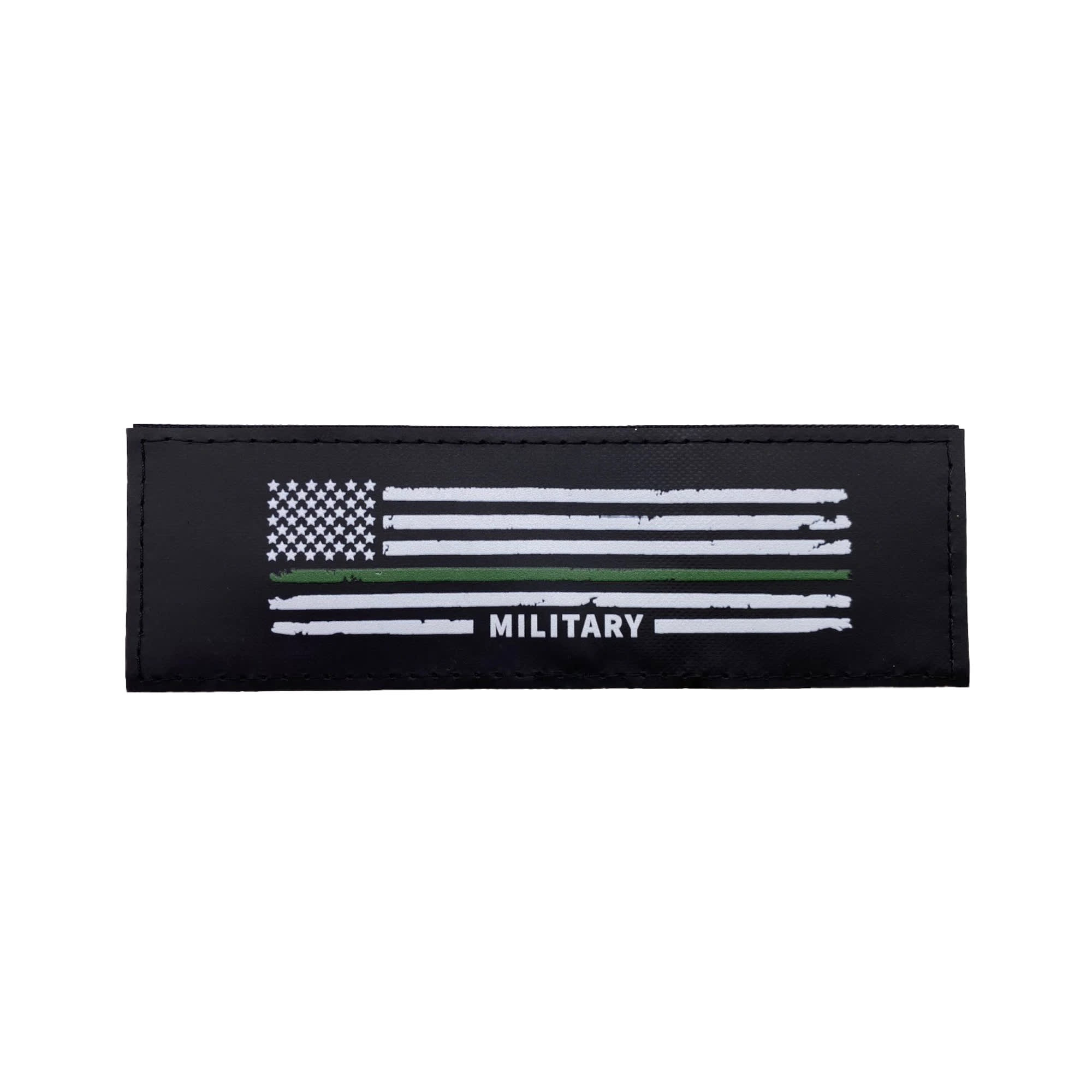 JuliusK9 Green Line USA Flag Dog Patch Small & Reflective
