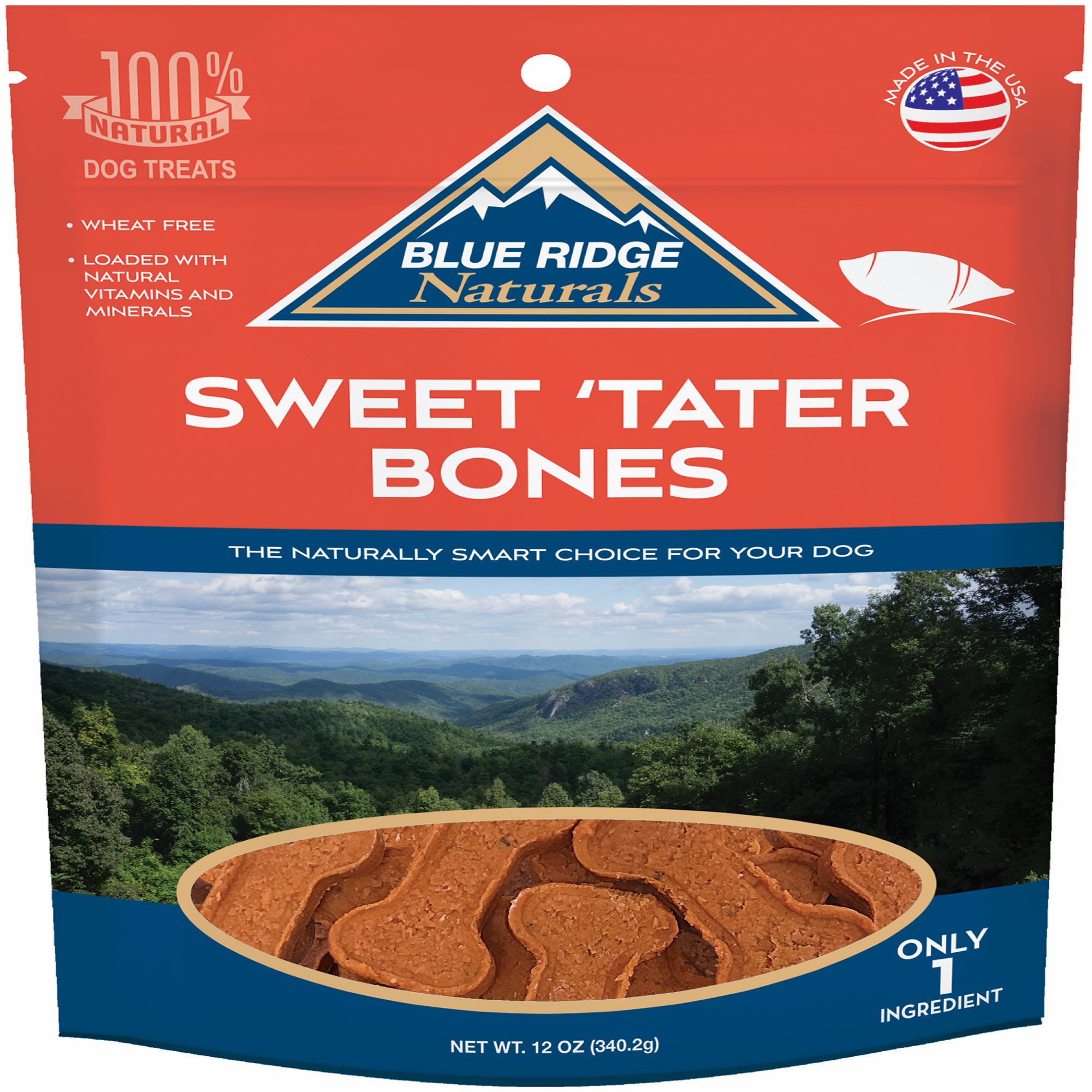 Blue Ridge Sweet Potato Bones Dog Treats 12 oz
