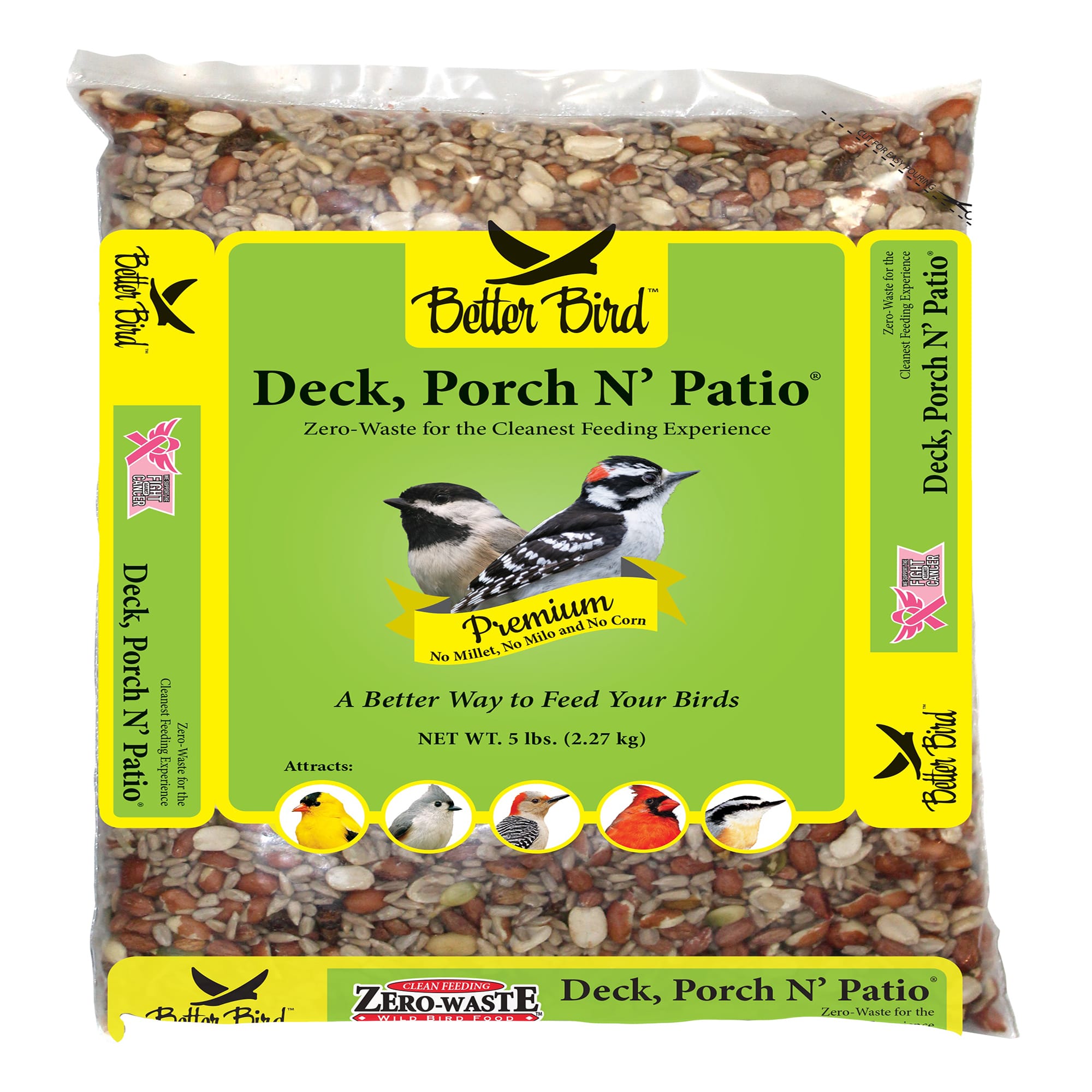 Better Bird Deck Porch N Patio Wild Bird Food, 5 lbs. Petco