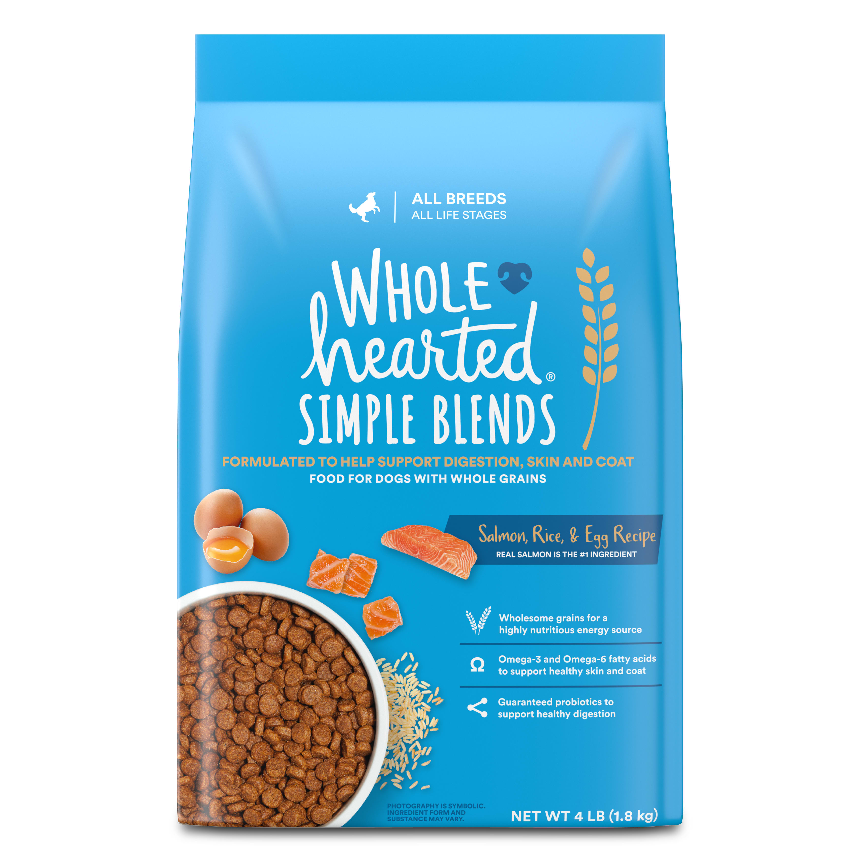 Wholehearted salmon sale dog food ingredients