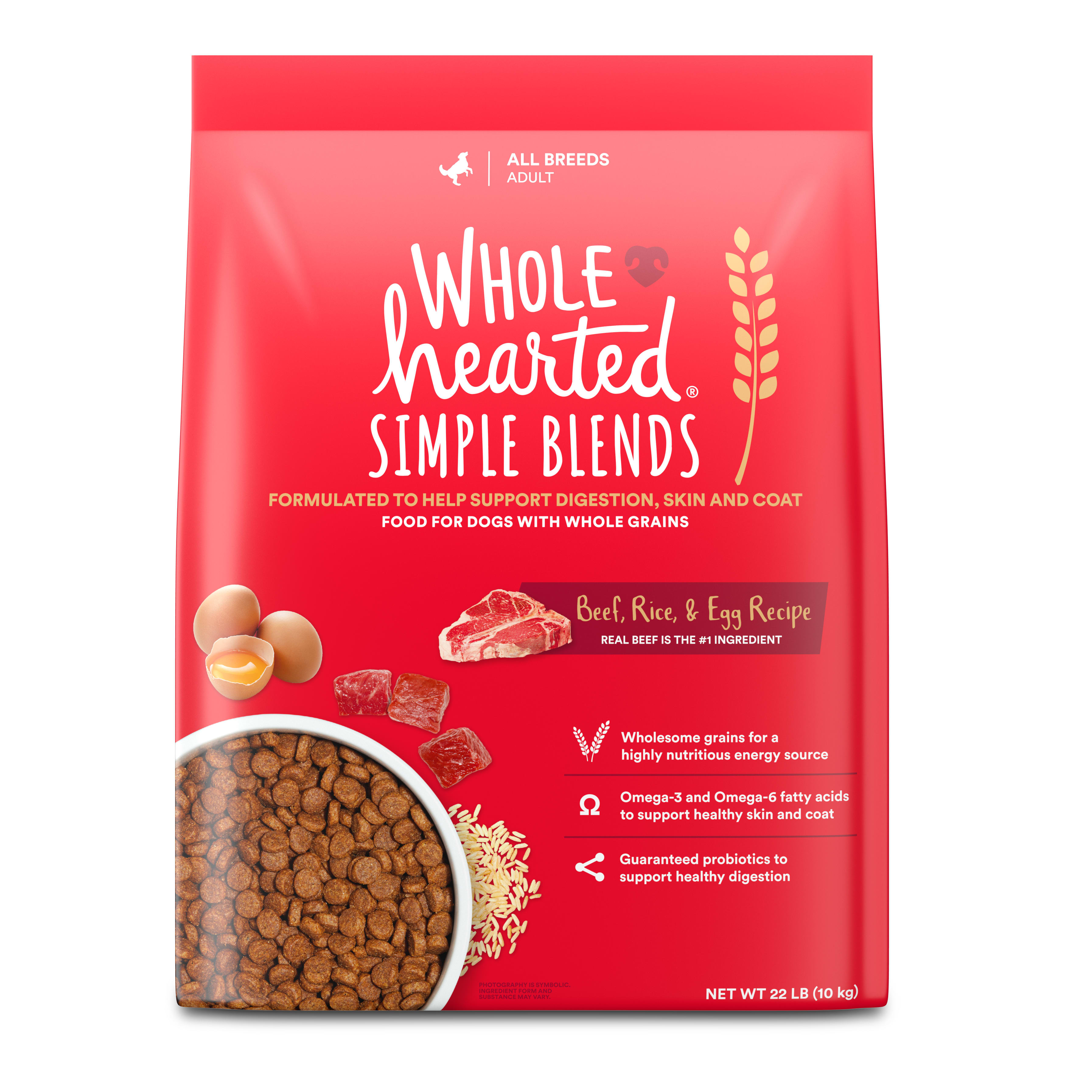 Wholehearted dog outlet food 40 lbs