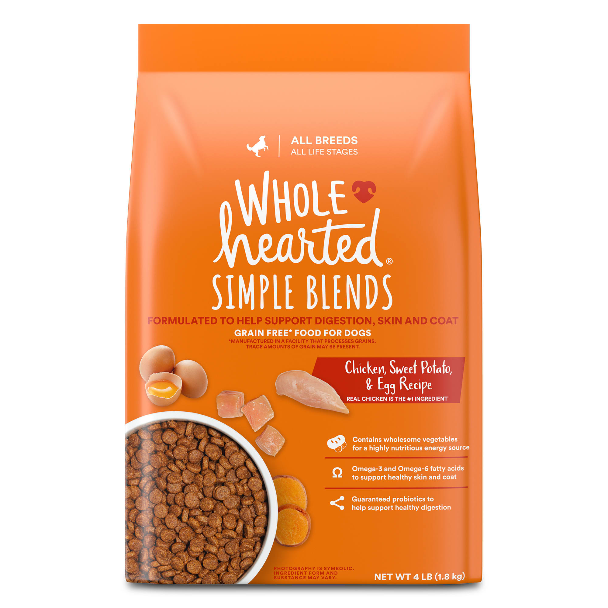 WholeHearted Chicken Sweet Potato Egg Recipe Dry Dog Food