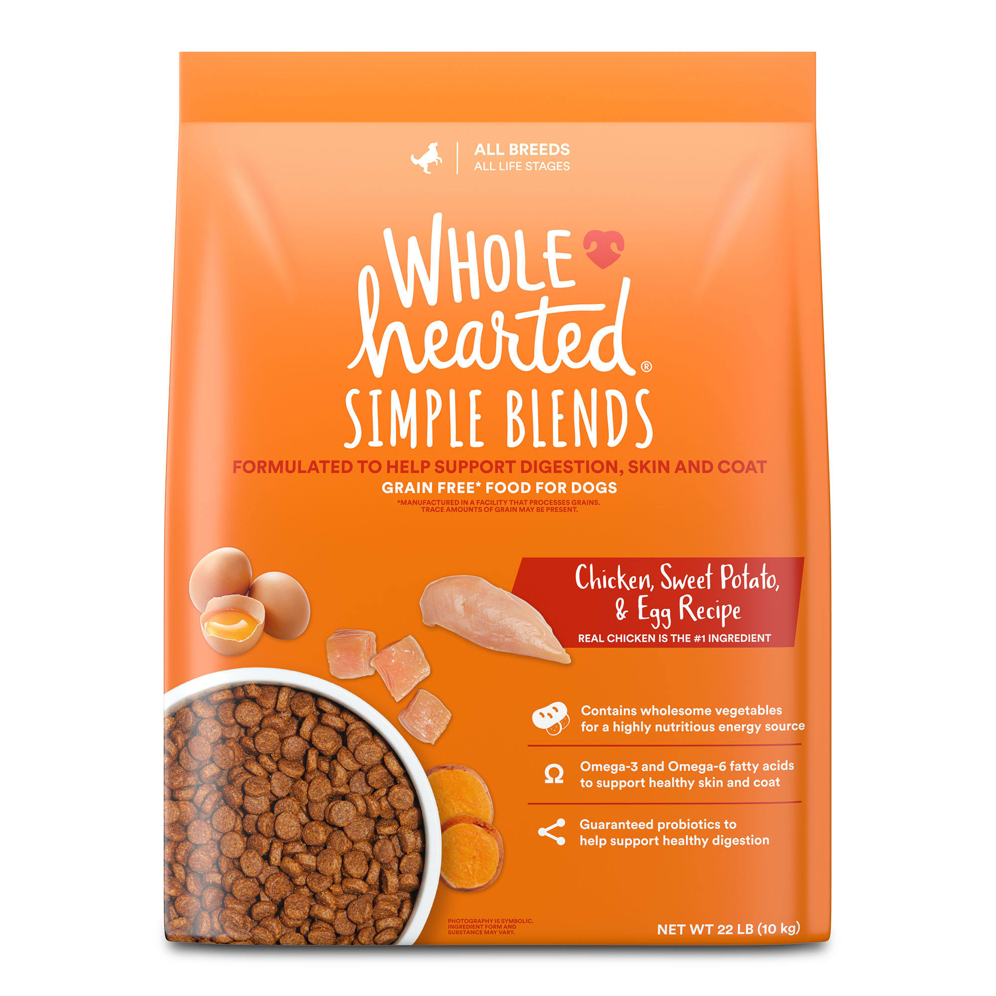 Wholehearted chicken and store pea puppy food