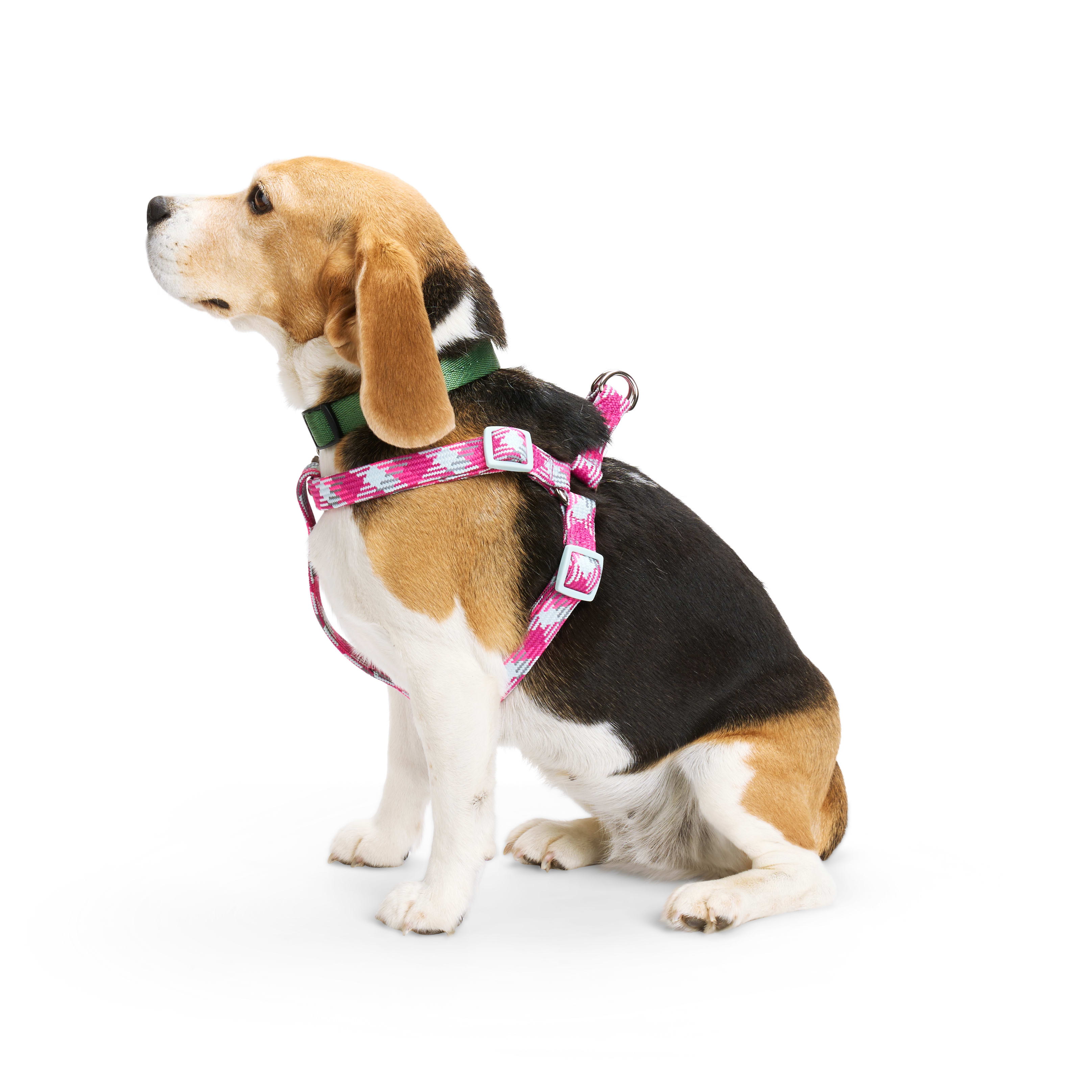 Pink reflective 2025 dog harness