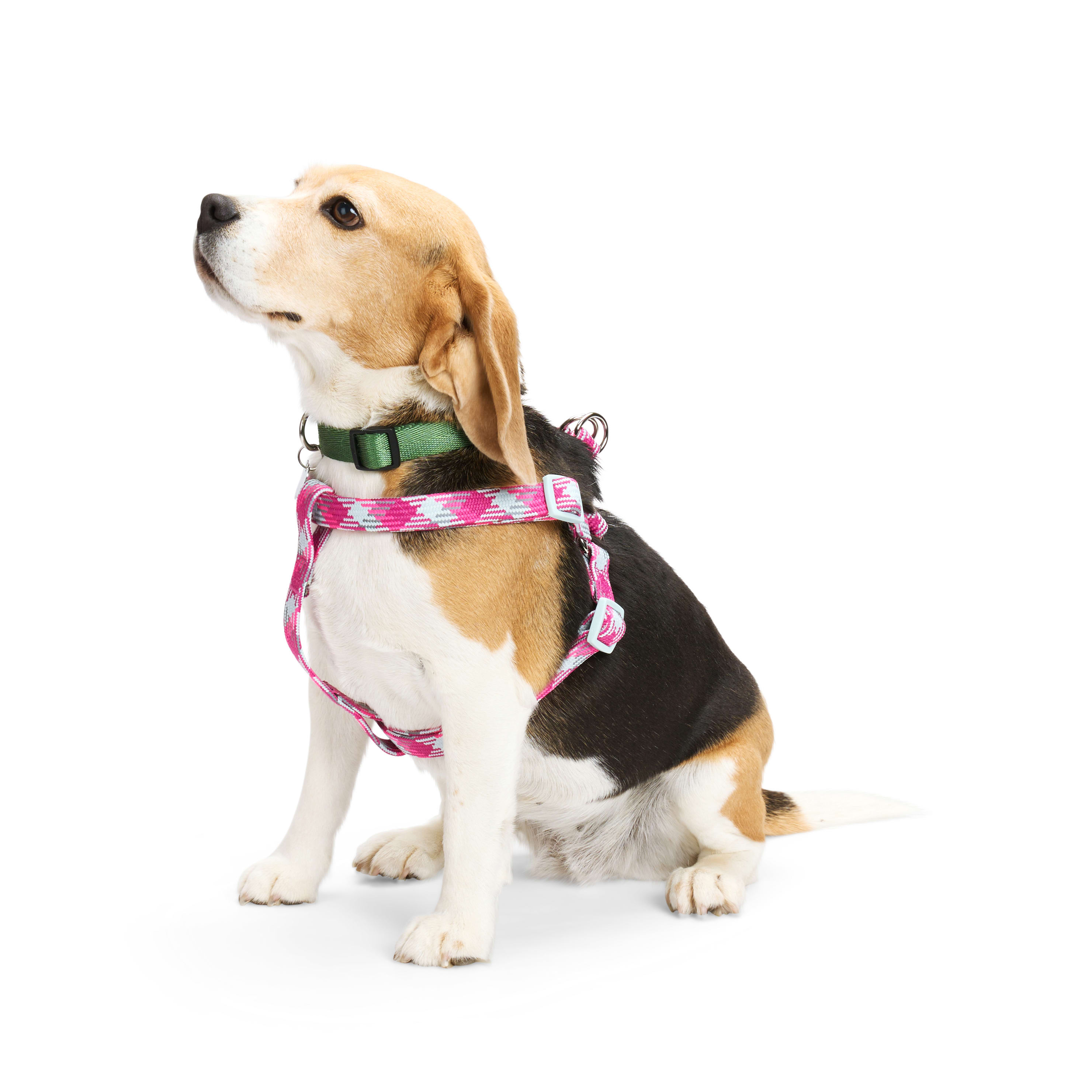 Pink reflective 2025 dog harness