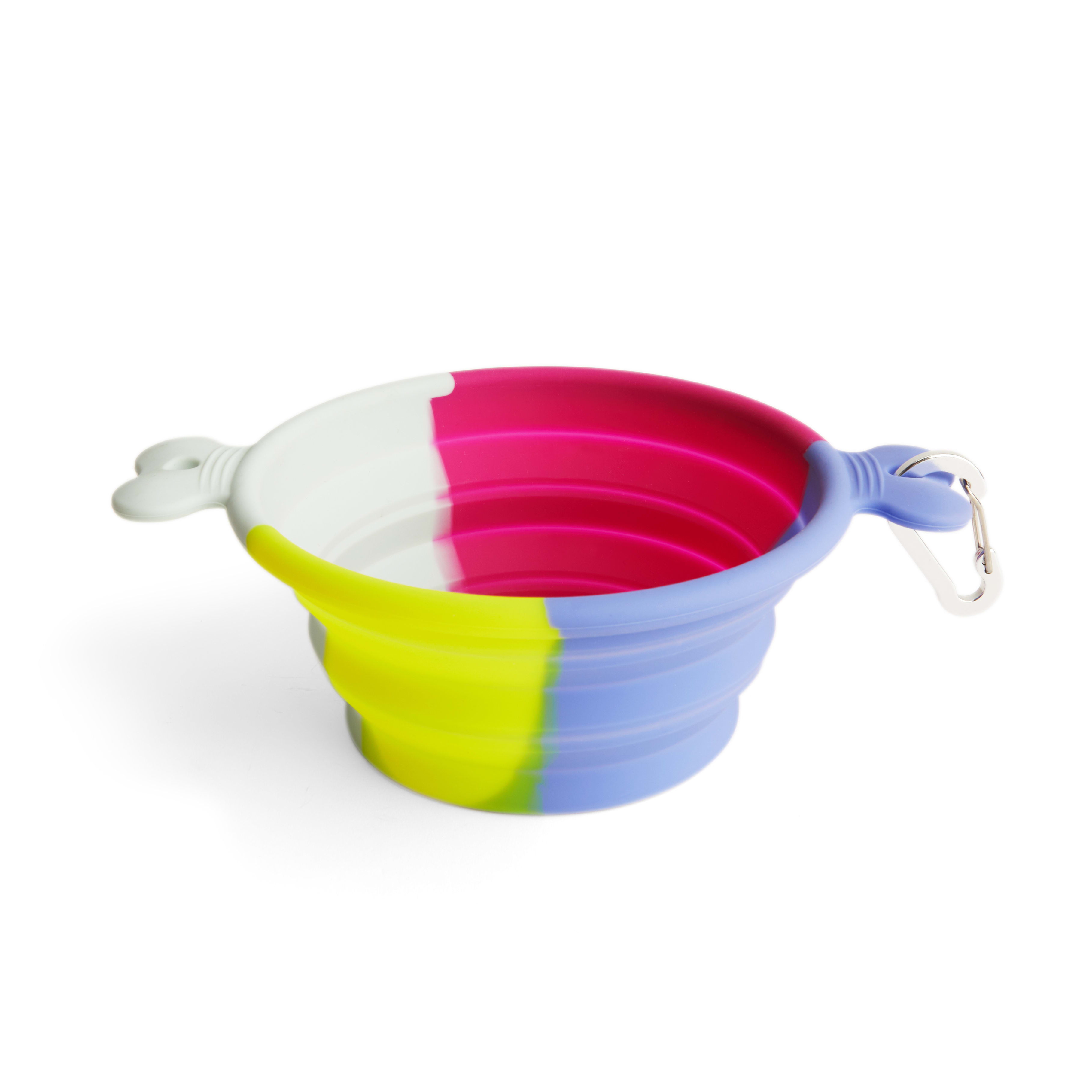 YOULY Color Swirl Silicone Dog Bowl 3 Cups