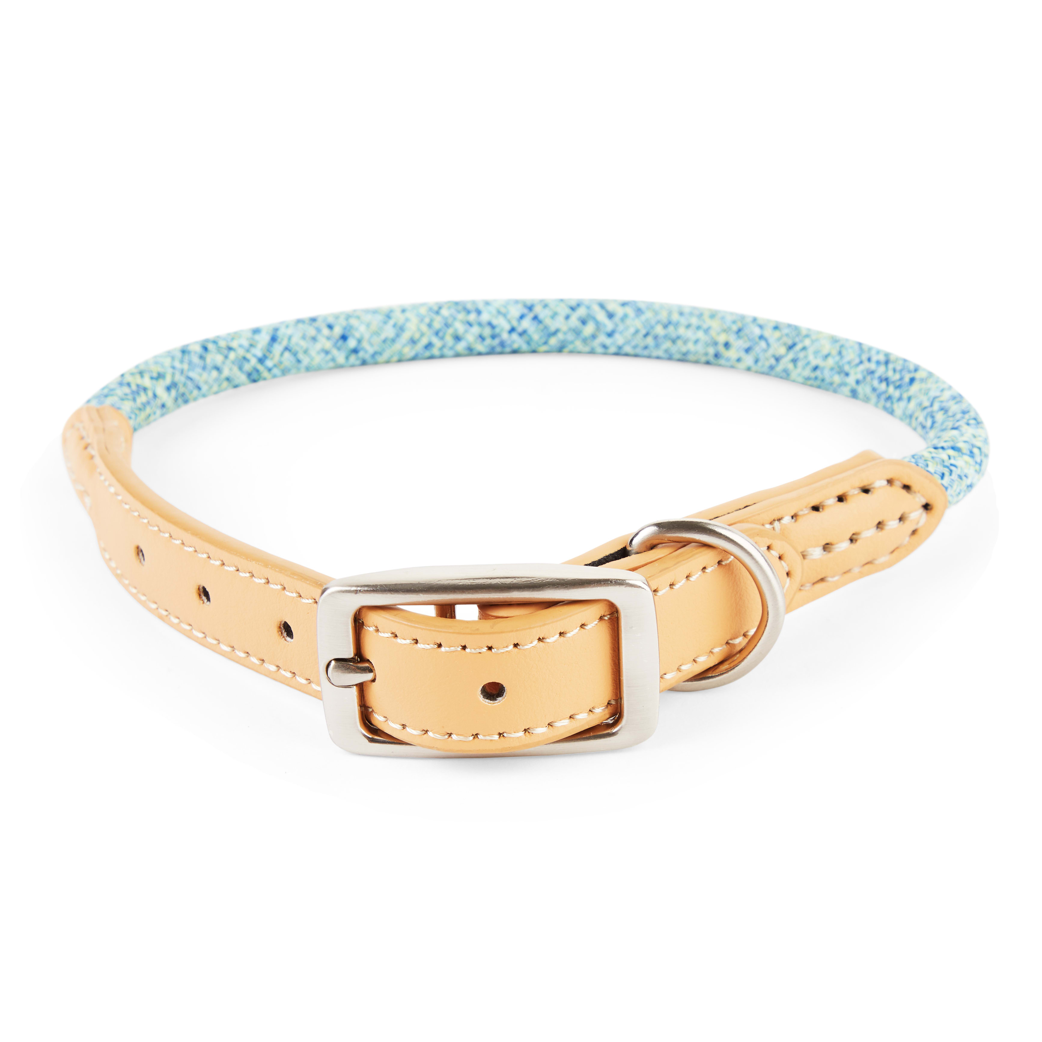 YOULY Heather Rope Dog Collar, Medium