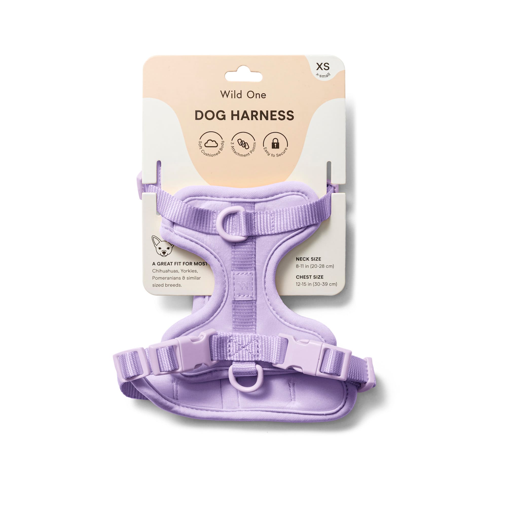 Wild One Lilac Dog Harness, Medium