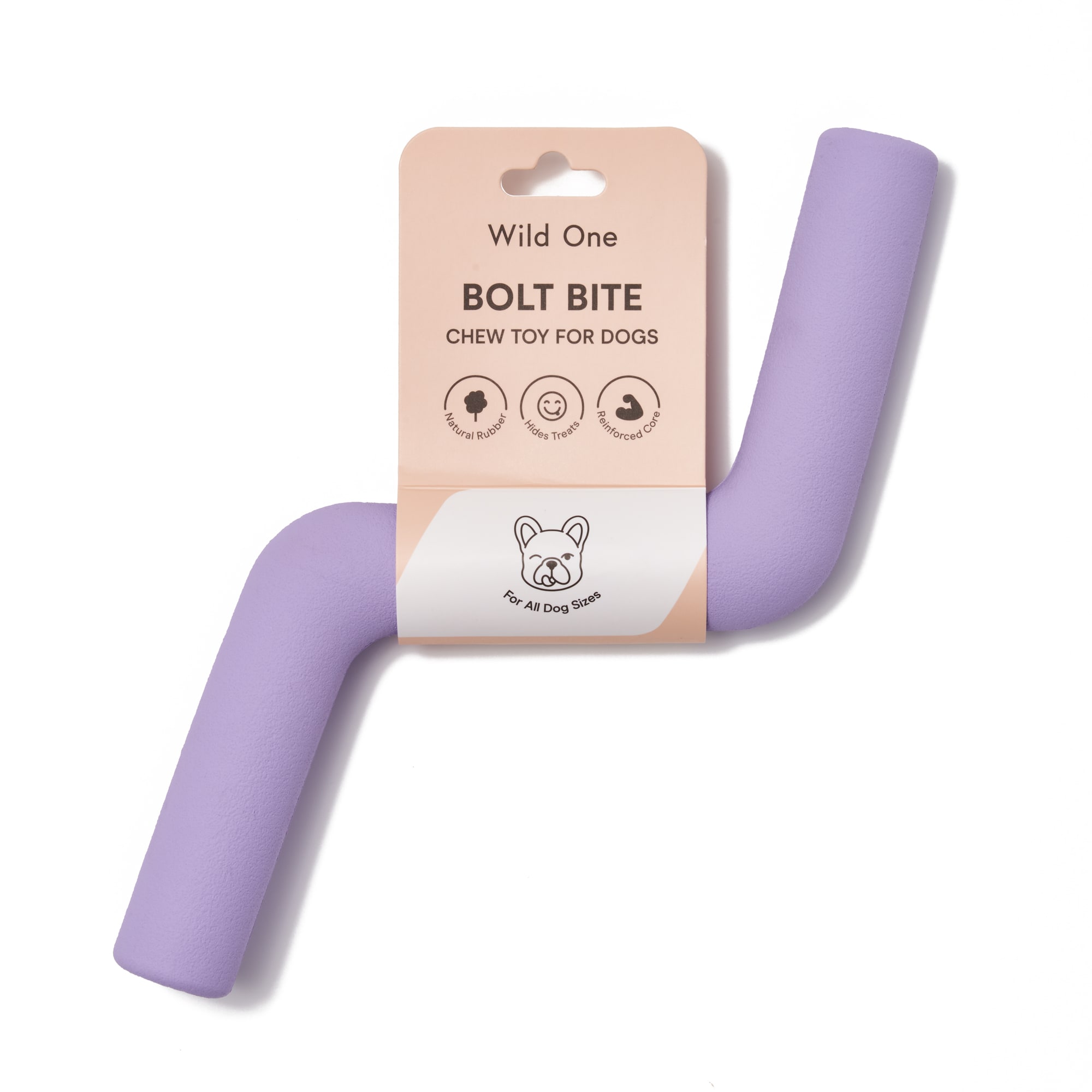 Wild One Lilac Bolt Bite Dog Toy, Medium Petco