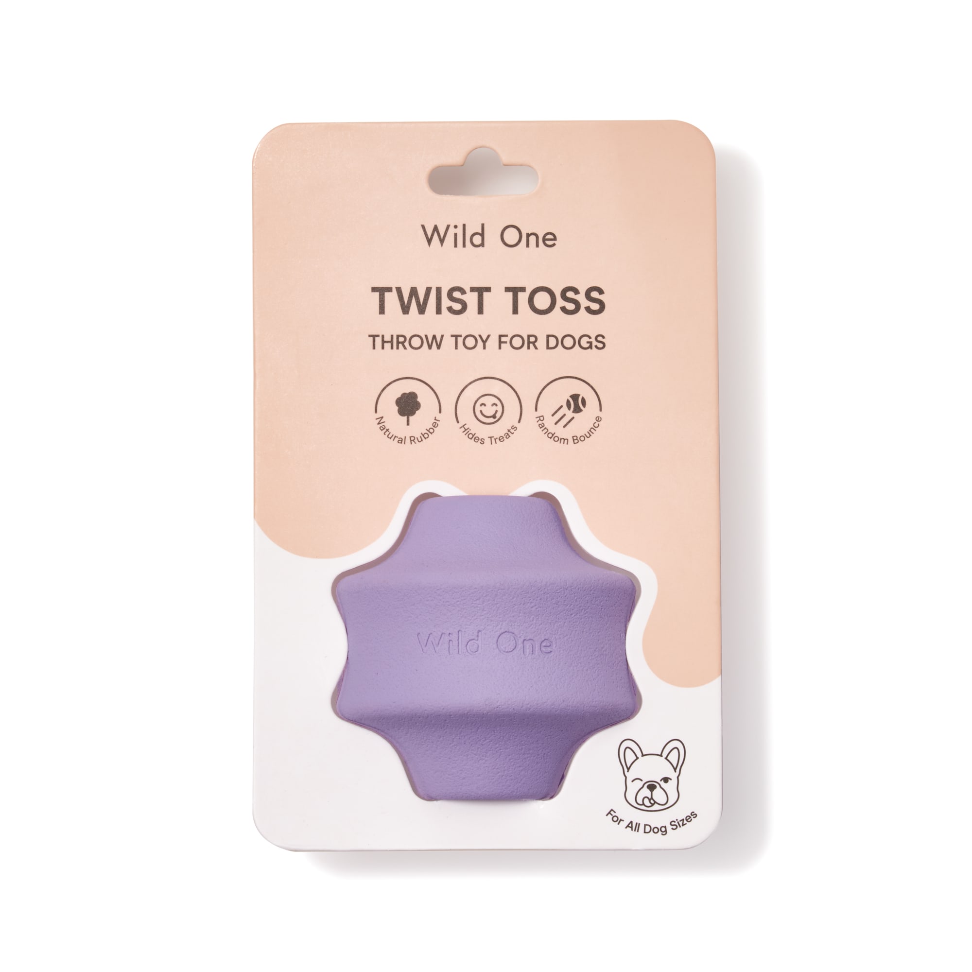 Wild One Lilac Twist Toss Dog Toy, Medium Petco